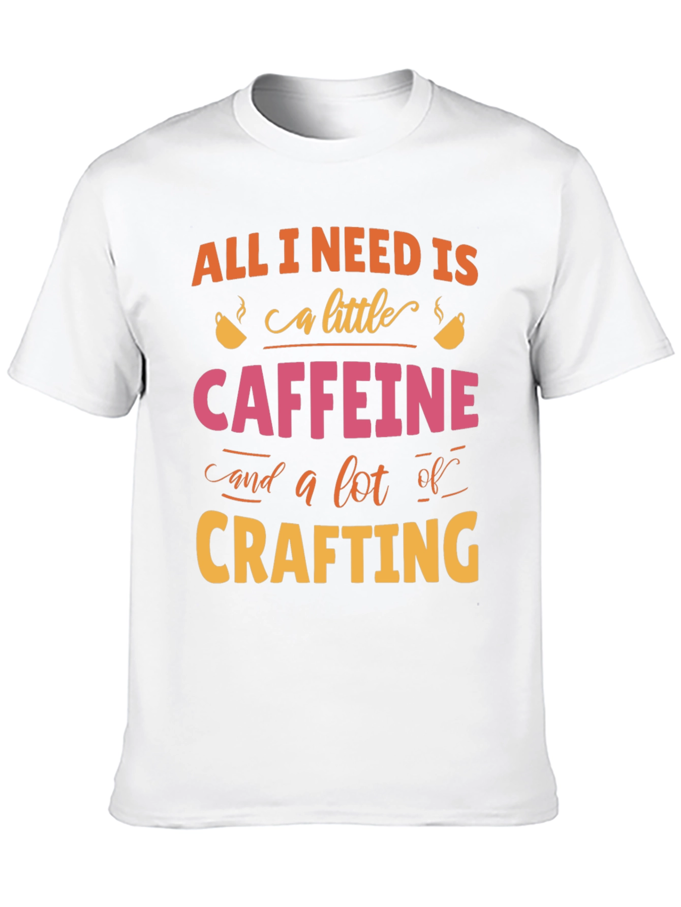 Black Caffeine & Crafting T-Shirt - Hobbyist Tee view 10