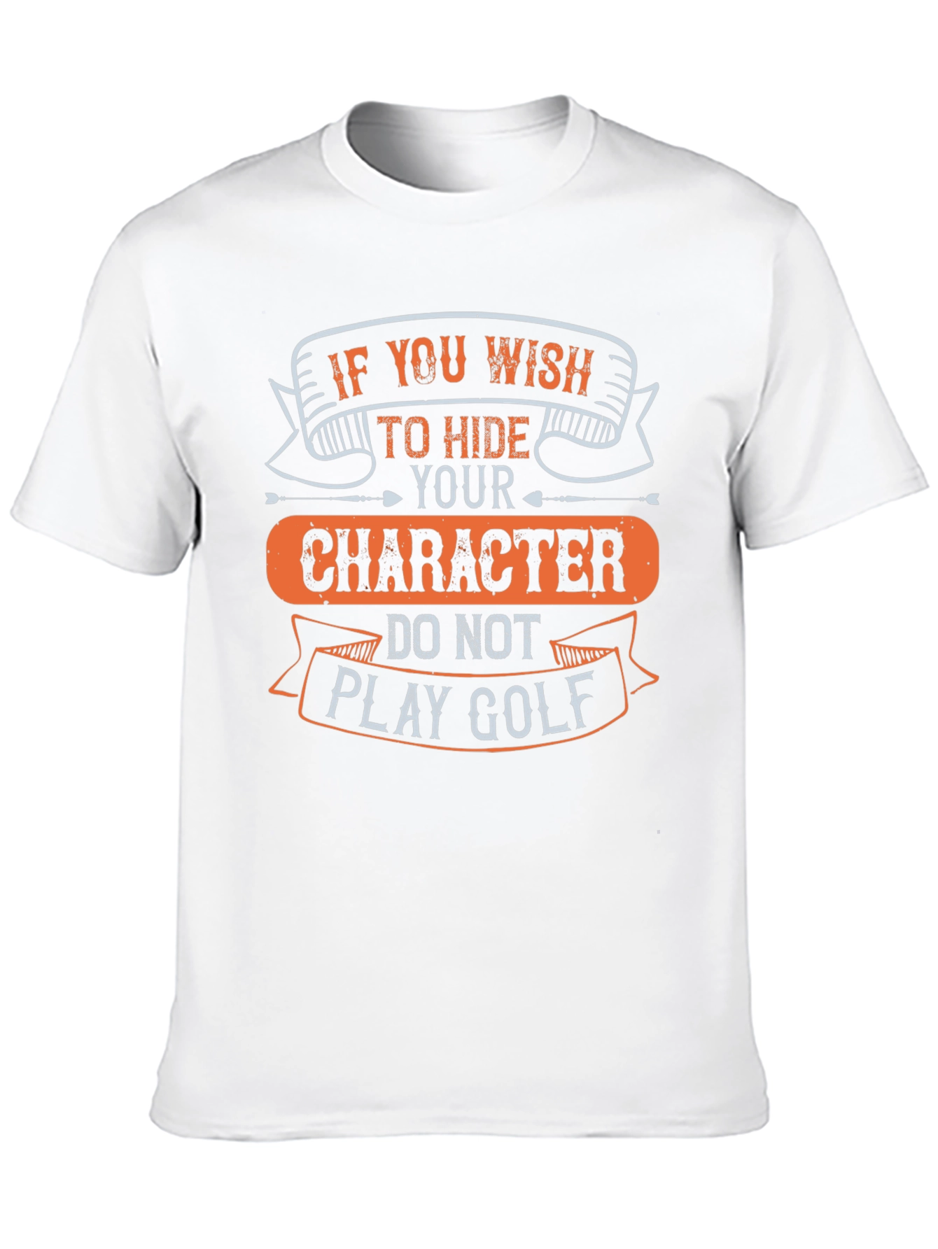Black Funny Golf T-Shirt: Character Reveal Tee view 10