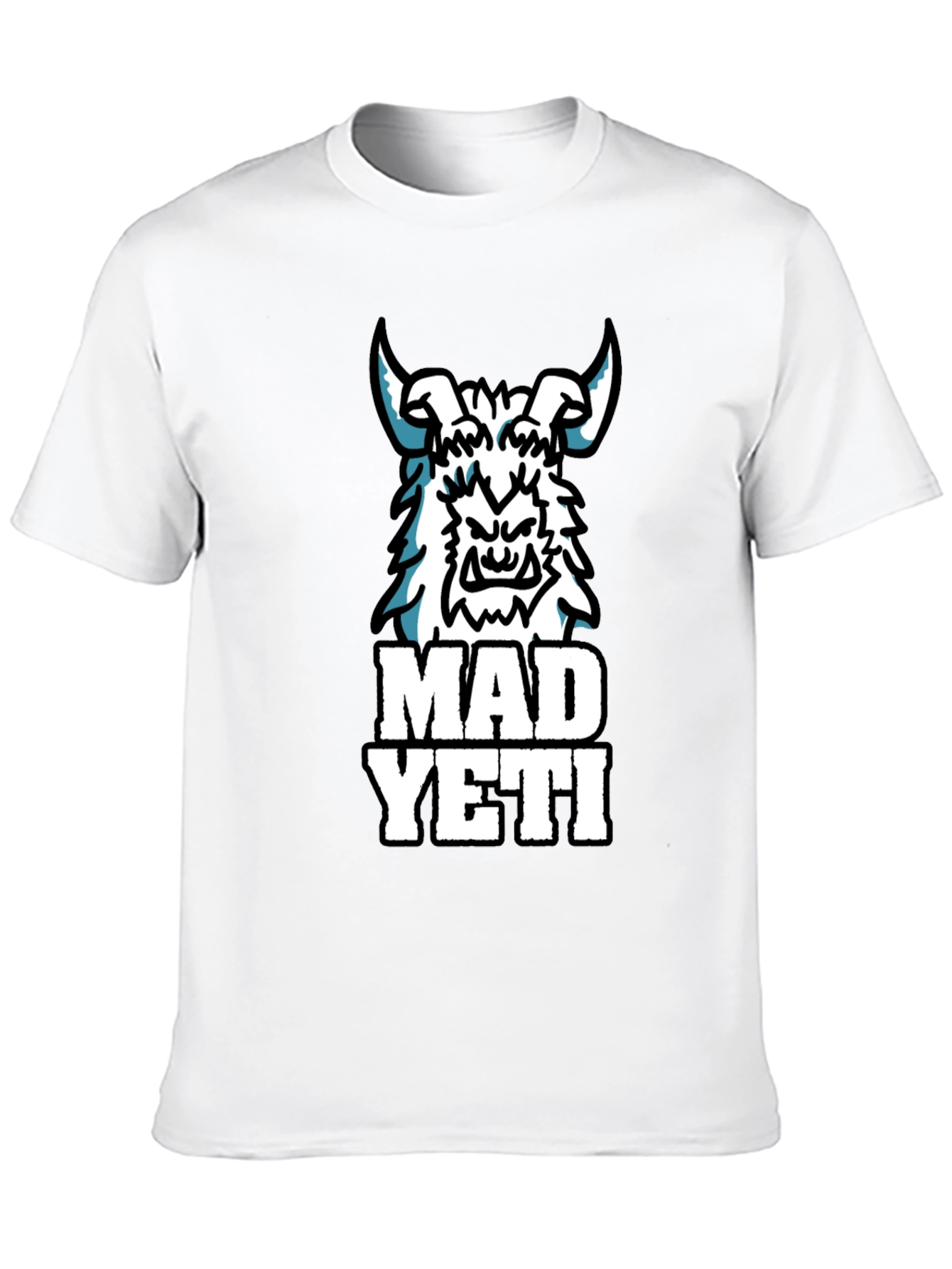 Black Mad Yeti Graphic Tee - Black Cotton T-Shirt view 10