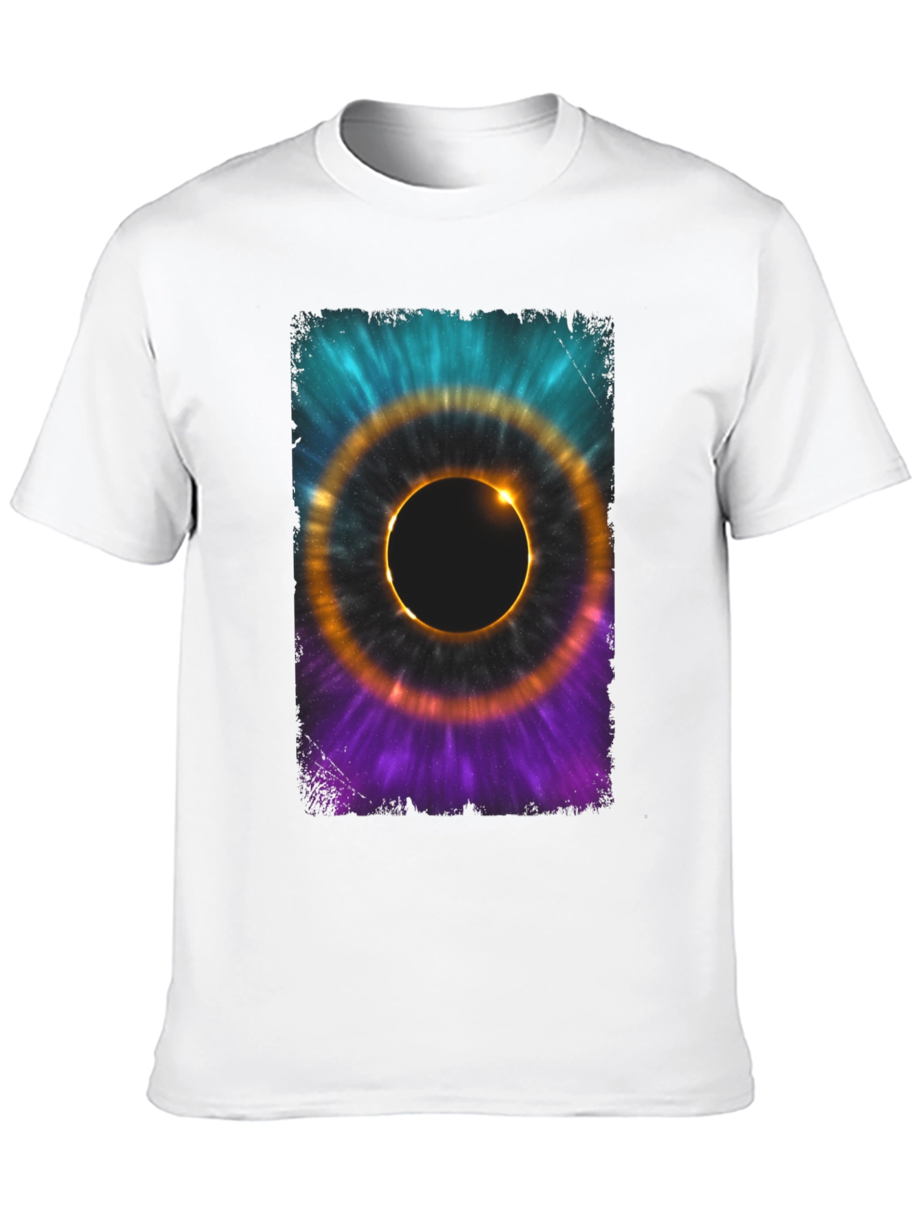 Black Total Solar Eclipse Graphic T-Shirt view 10