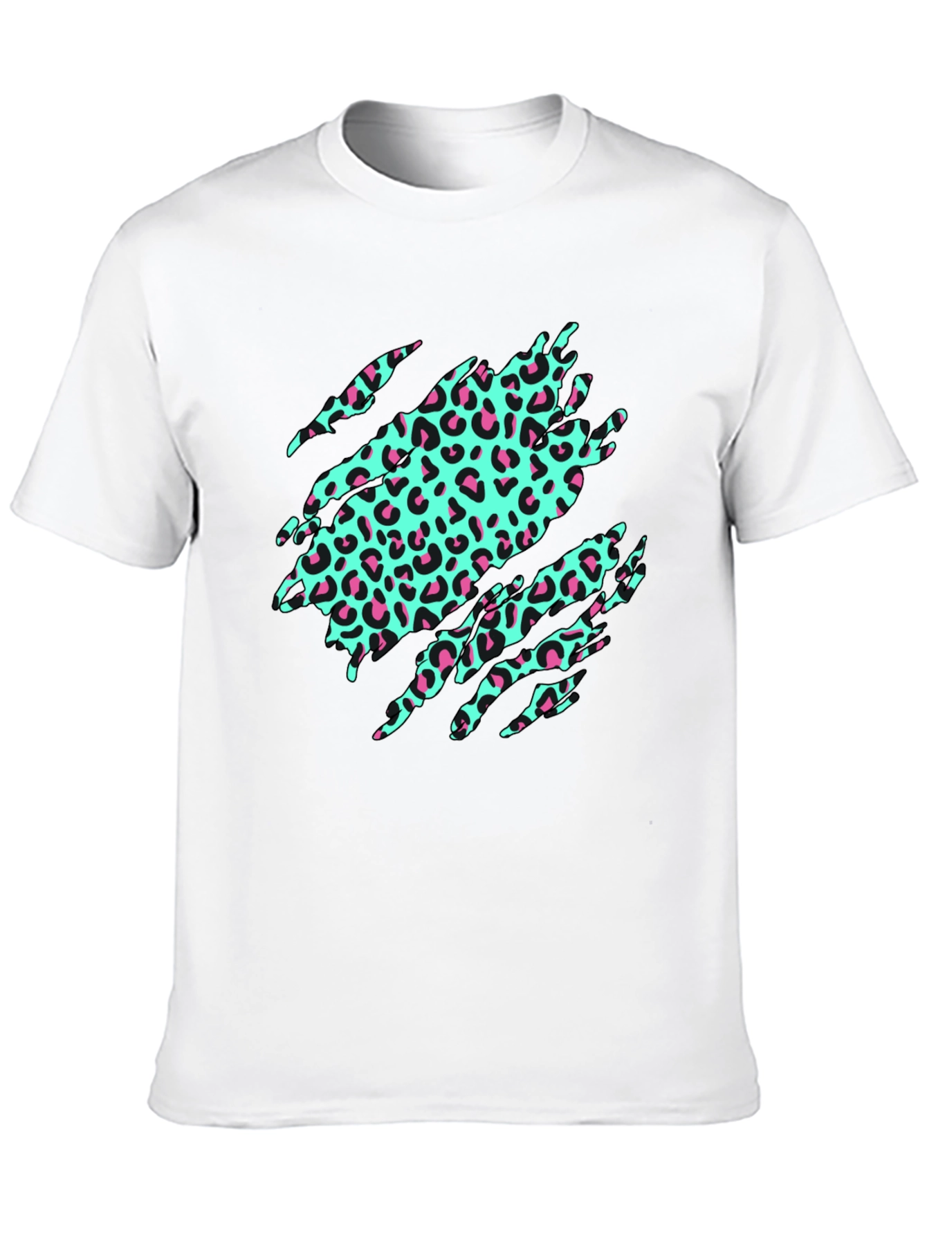 Black Leopard Print Graphic Tee - Funky & Stylish view 10