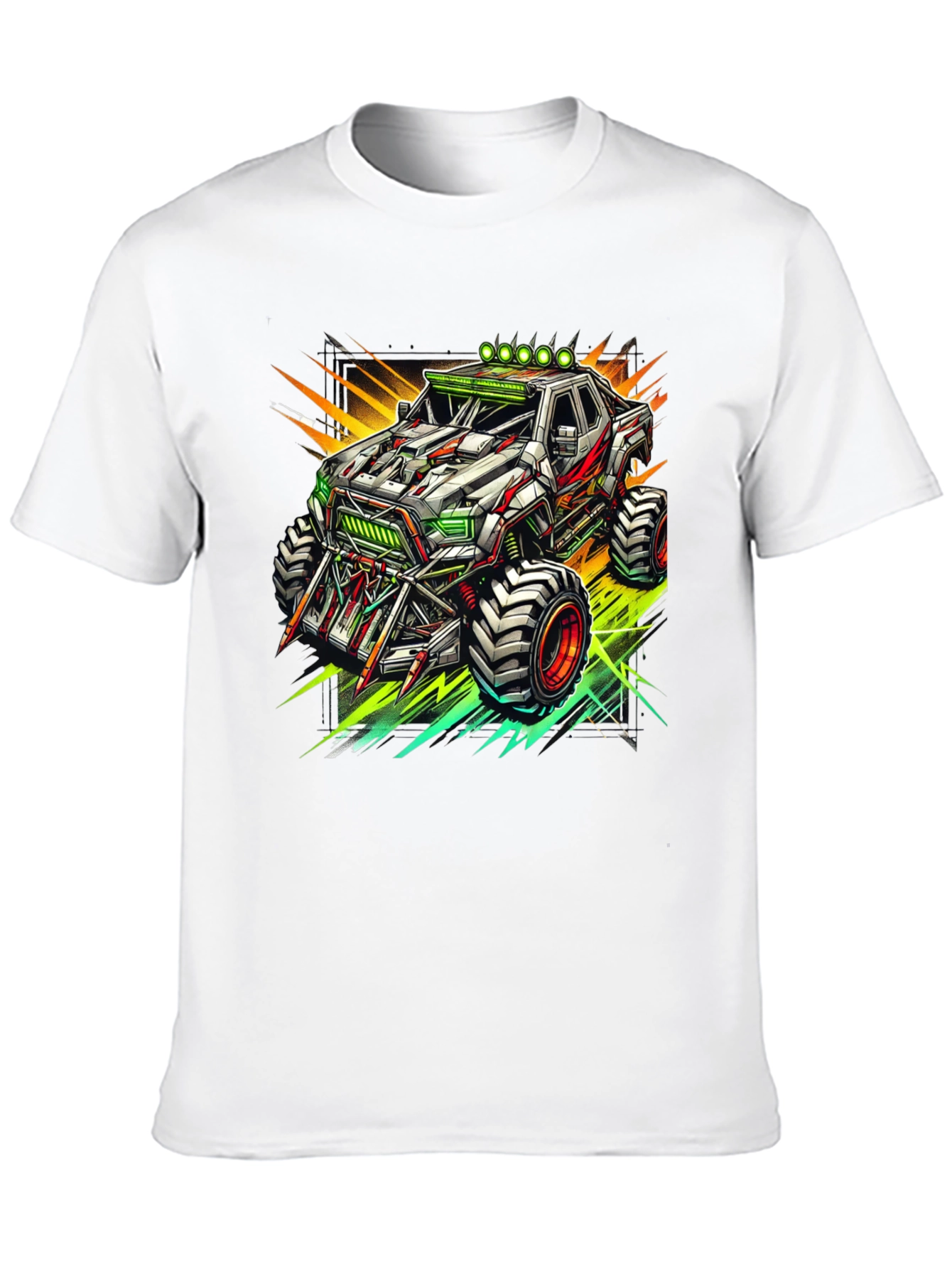 Black Monster Truck Graphic Tee - Cool Black T-Shirt view 10