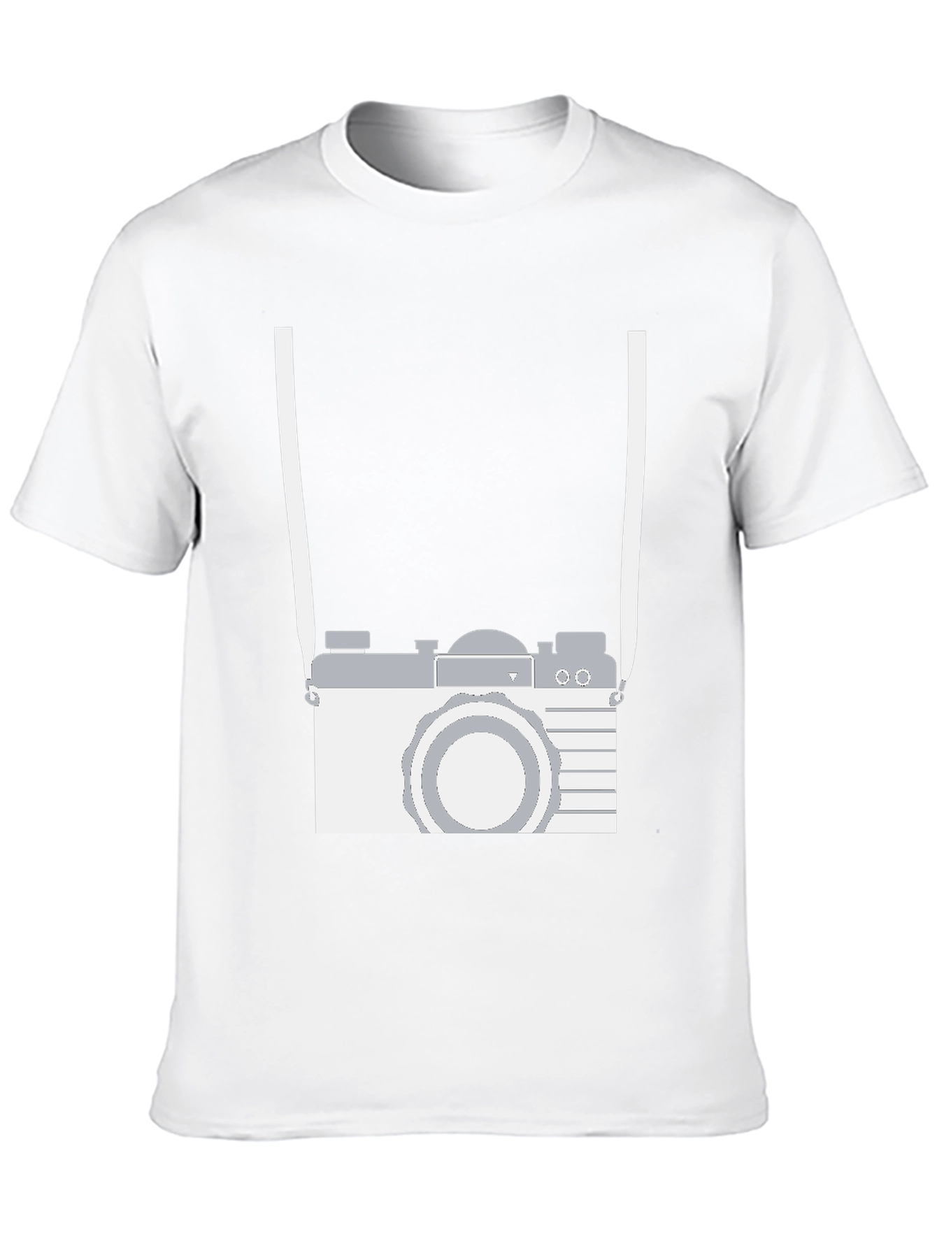 Black Retro Camera Graphic Tee - Black Cotton Casual Shirt view 10
