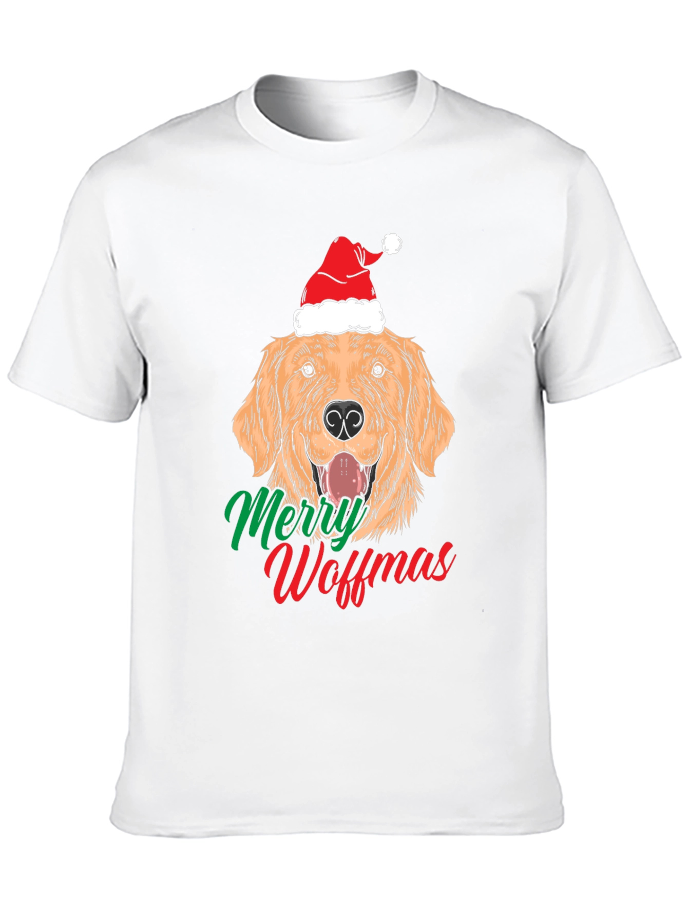 Merry Woffmas Dog Christmas T-Shirt - 10