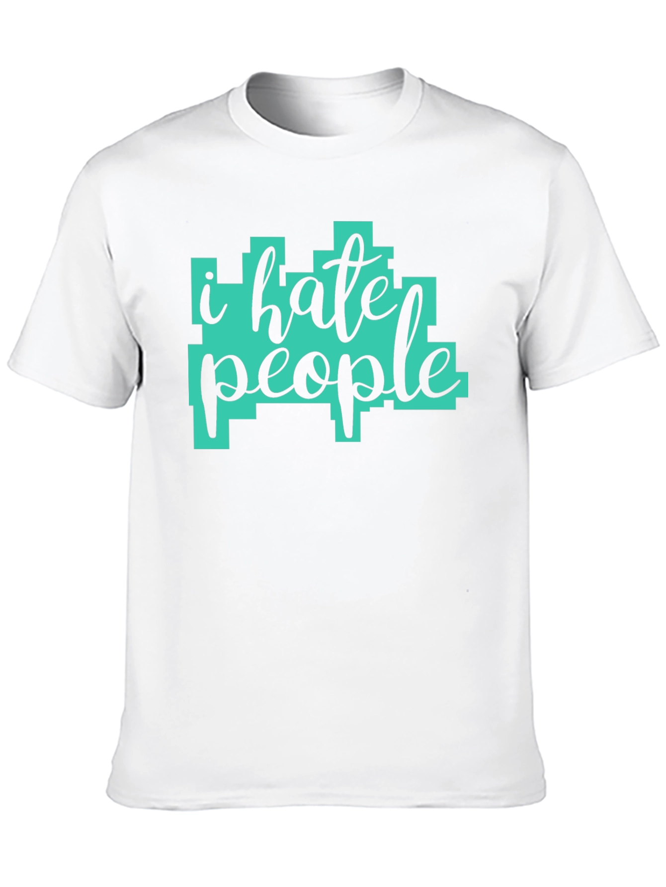 Black I Hate People Graphic Tee - Sarcastic Humor T-Shirt view 10