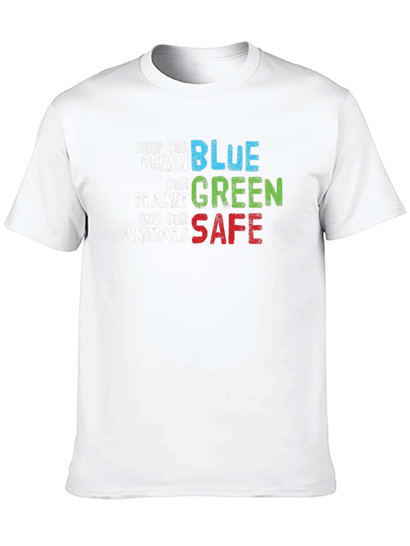 Black Keep Our Planet Safe T-Shirt view 10
