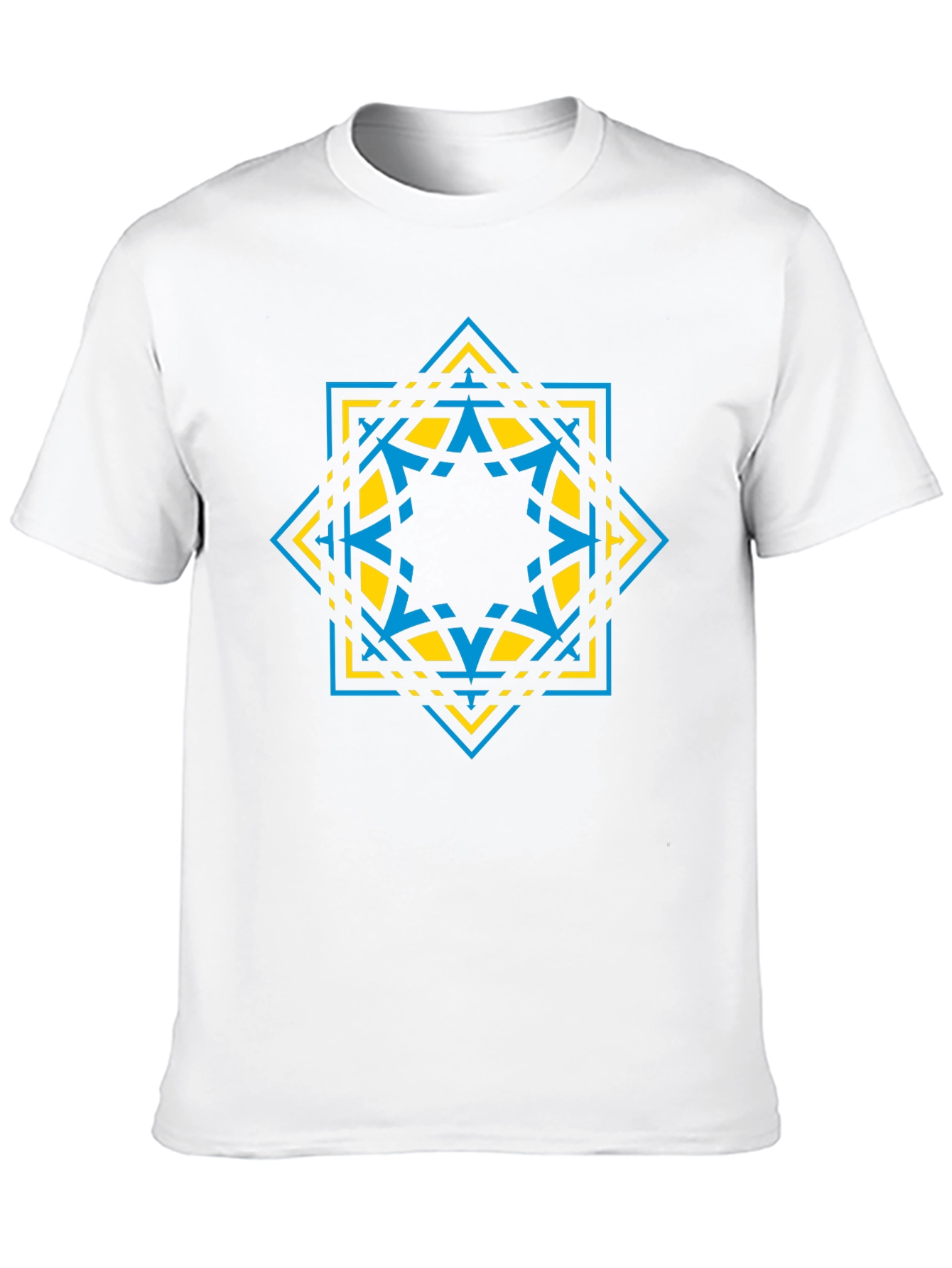 Black Geometric Star Graphic Tee - Modern Design view 10