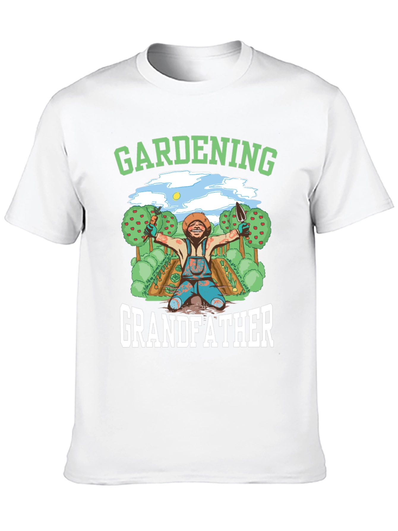 Black Gardening Grandfather T-Shirt view 10