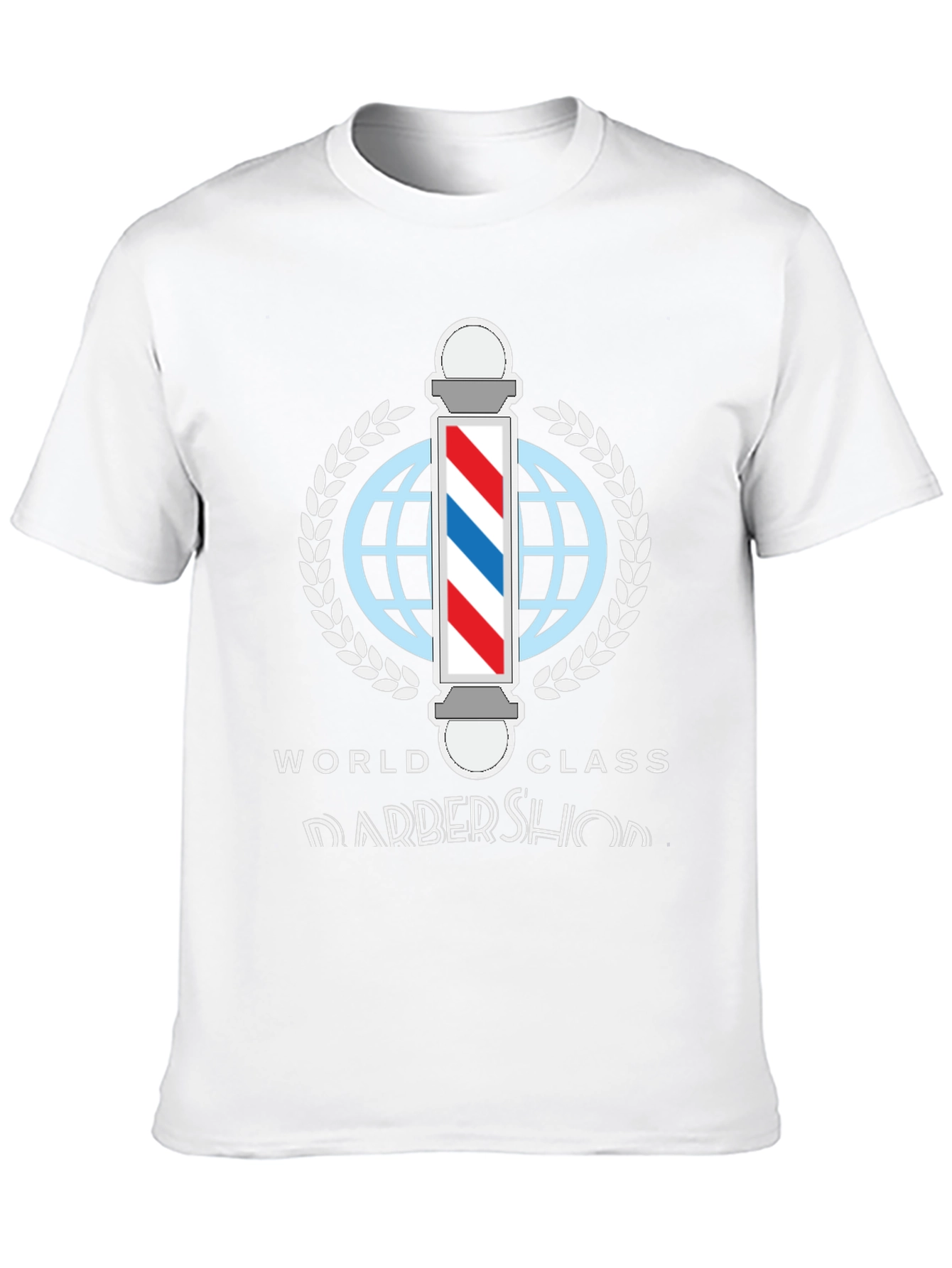 Black World Class Barbershop T-Shirt - Stylish Barber Apparel view 10