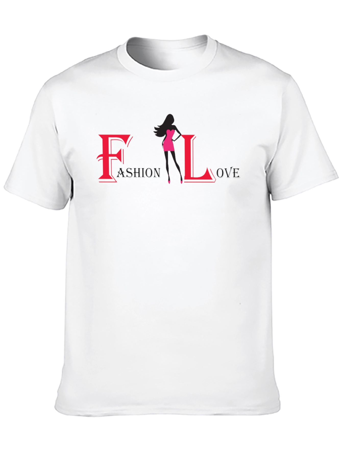 Black Fashion Silhouette Graphic Print T-Shirt view 10