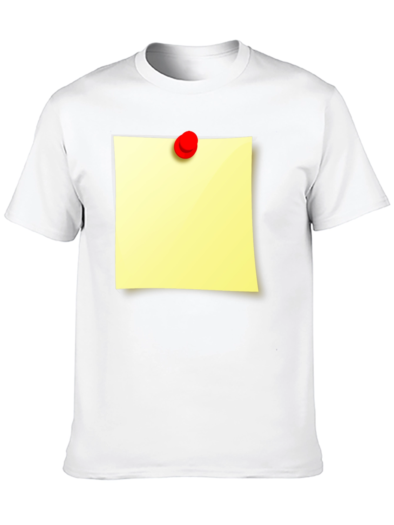 Black Sticky Note Graphic T-Shirt - Unique Novelty Tee view 10