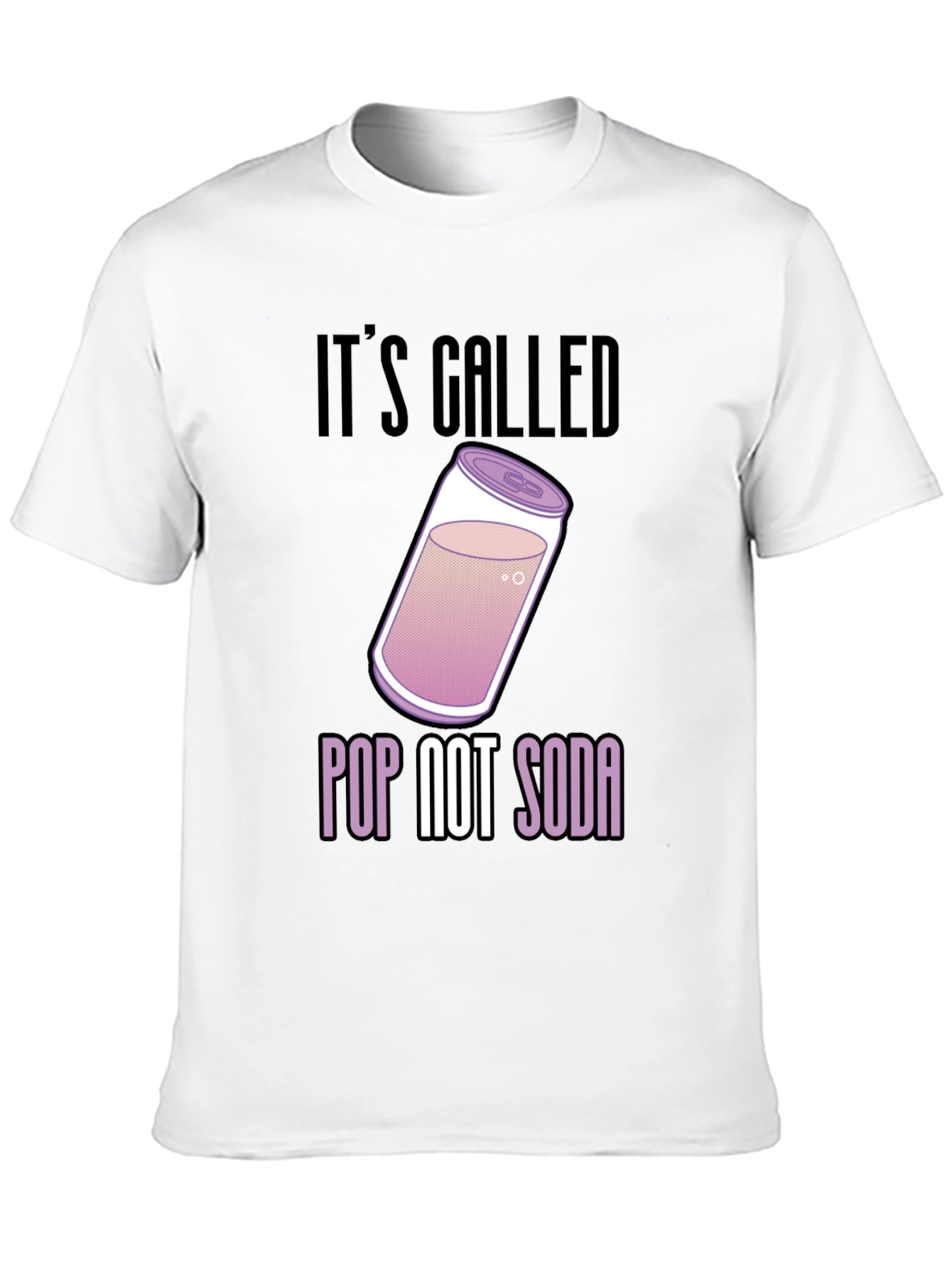 Black It's Called Pop Not Soda T-Shirt view 10