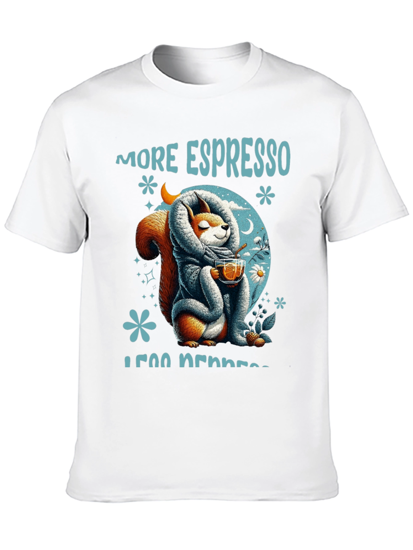 Black More Espresso Less Depresso T-Shirt view 10