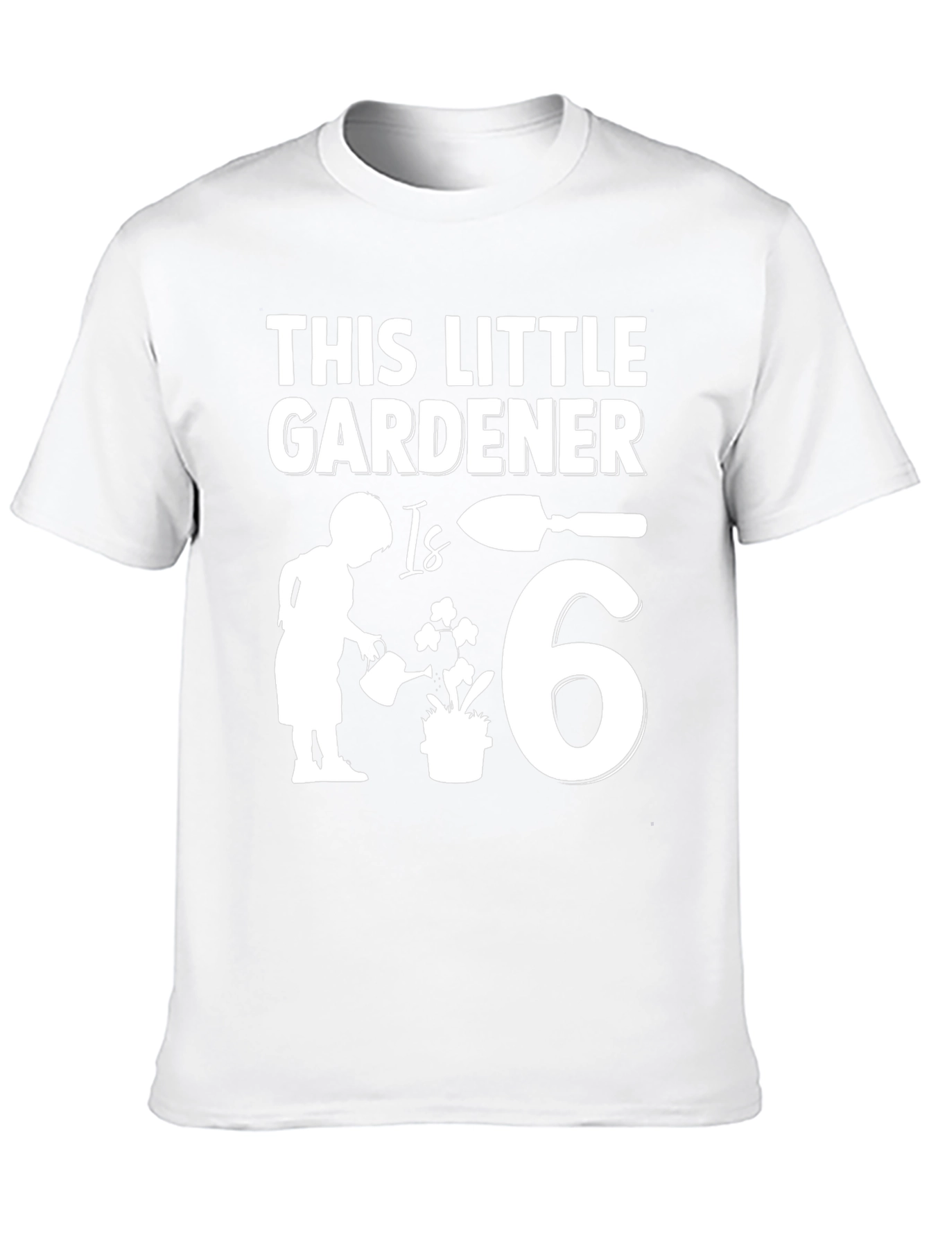 Black Little Gardener Birthday T-Shirt - 6th Birthday Gardening Gift view 10