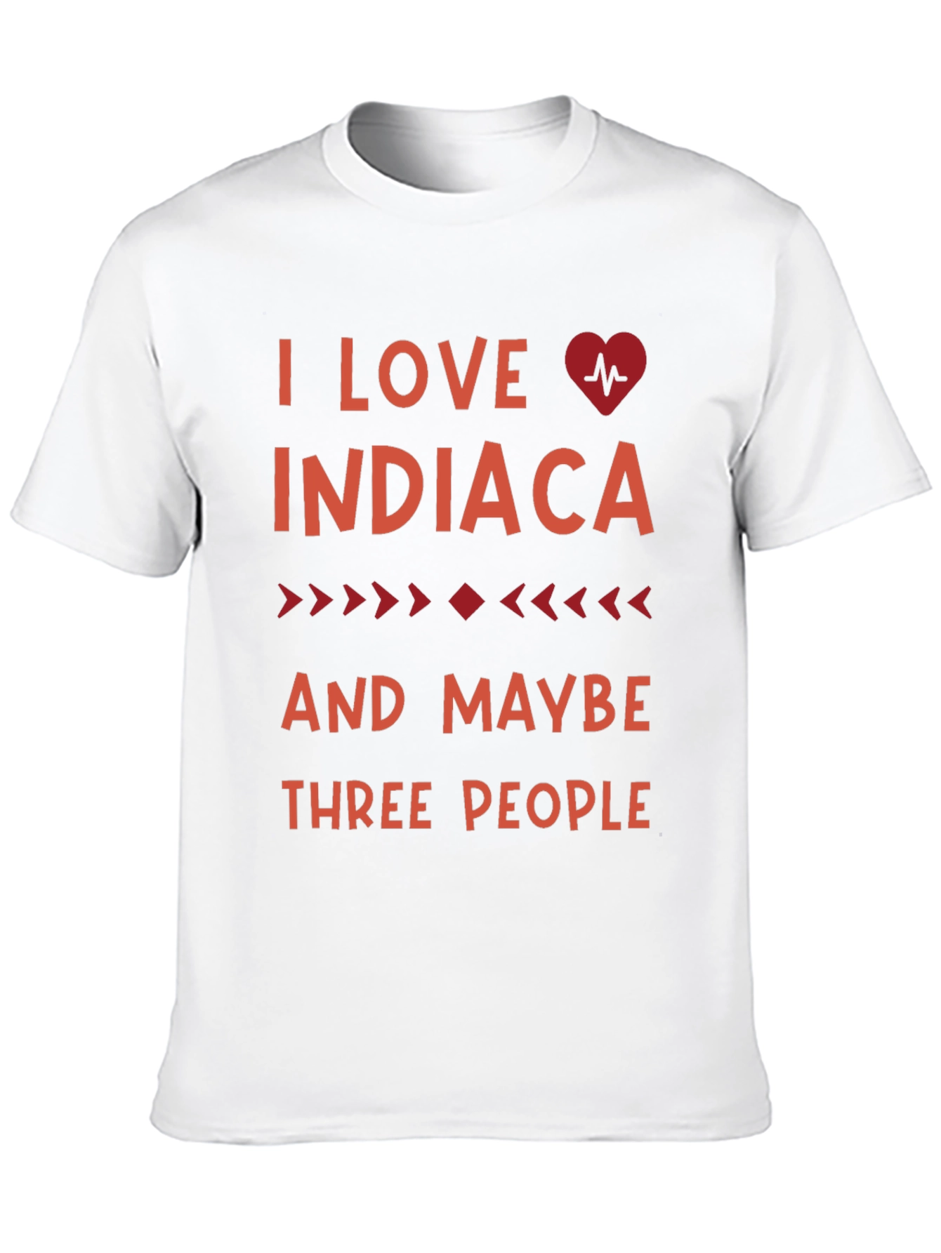Black I Love Indiacaca T-Shirt view 10