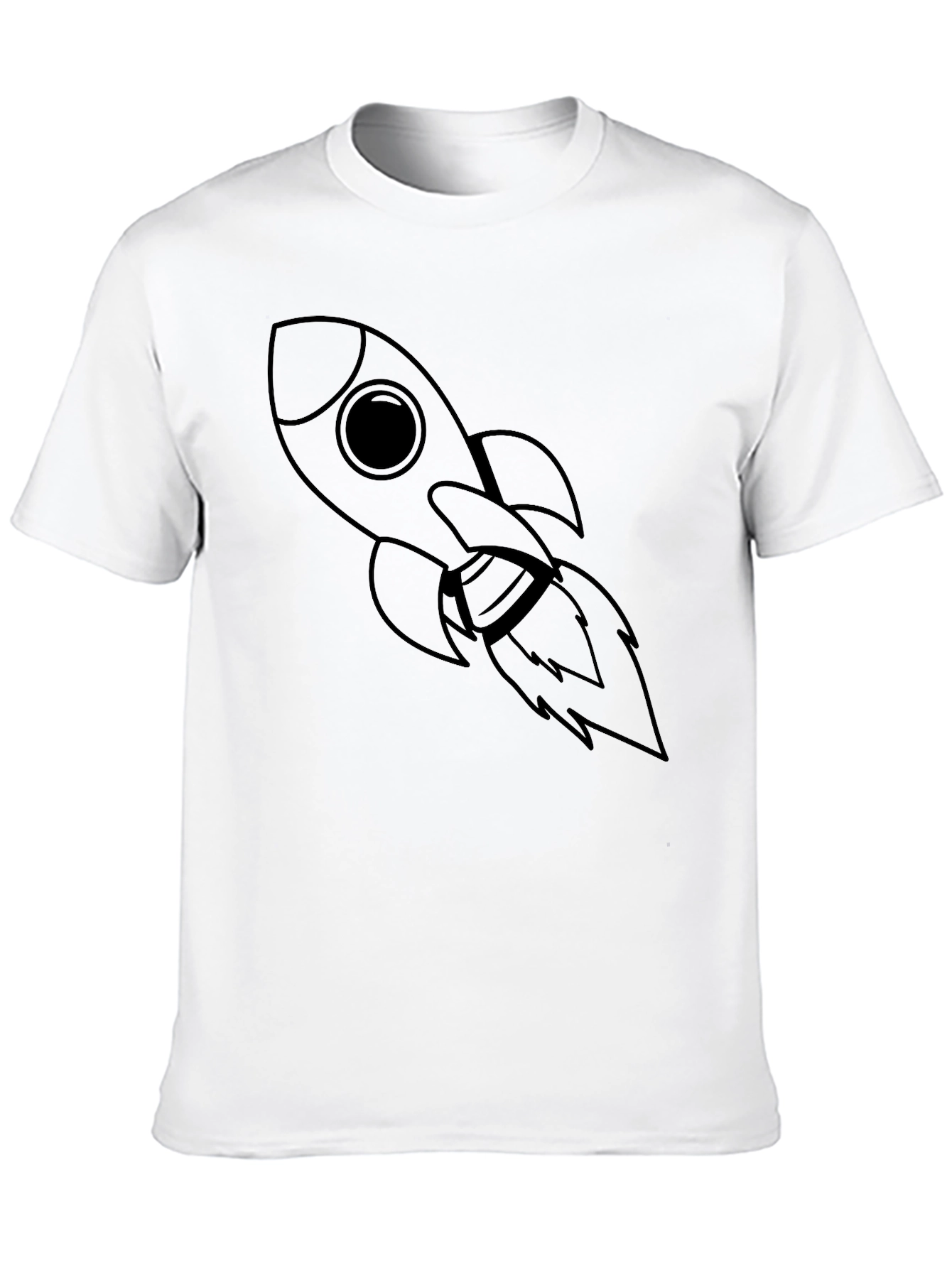 Black Rocket Graphic Tee - Black Unisex T-Shirt view 10