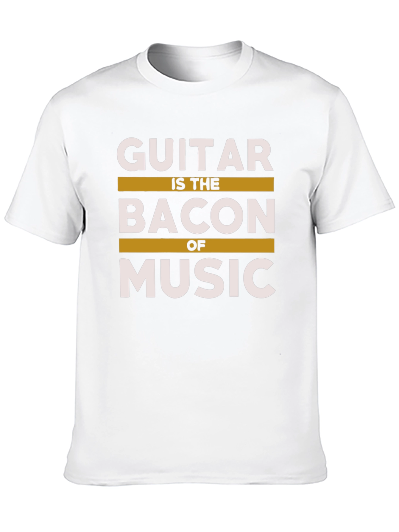 Black Guitar is the Bacon of Music T-Shirt view 10
