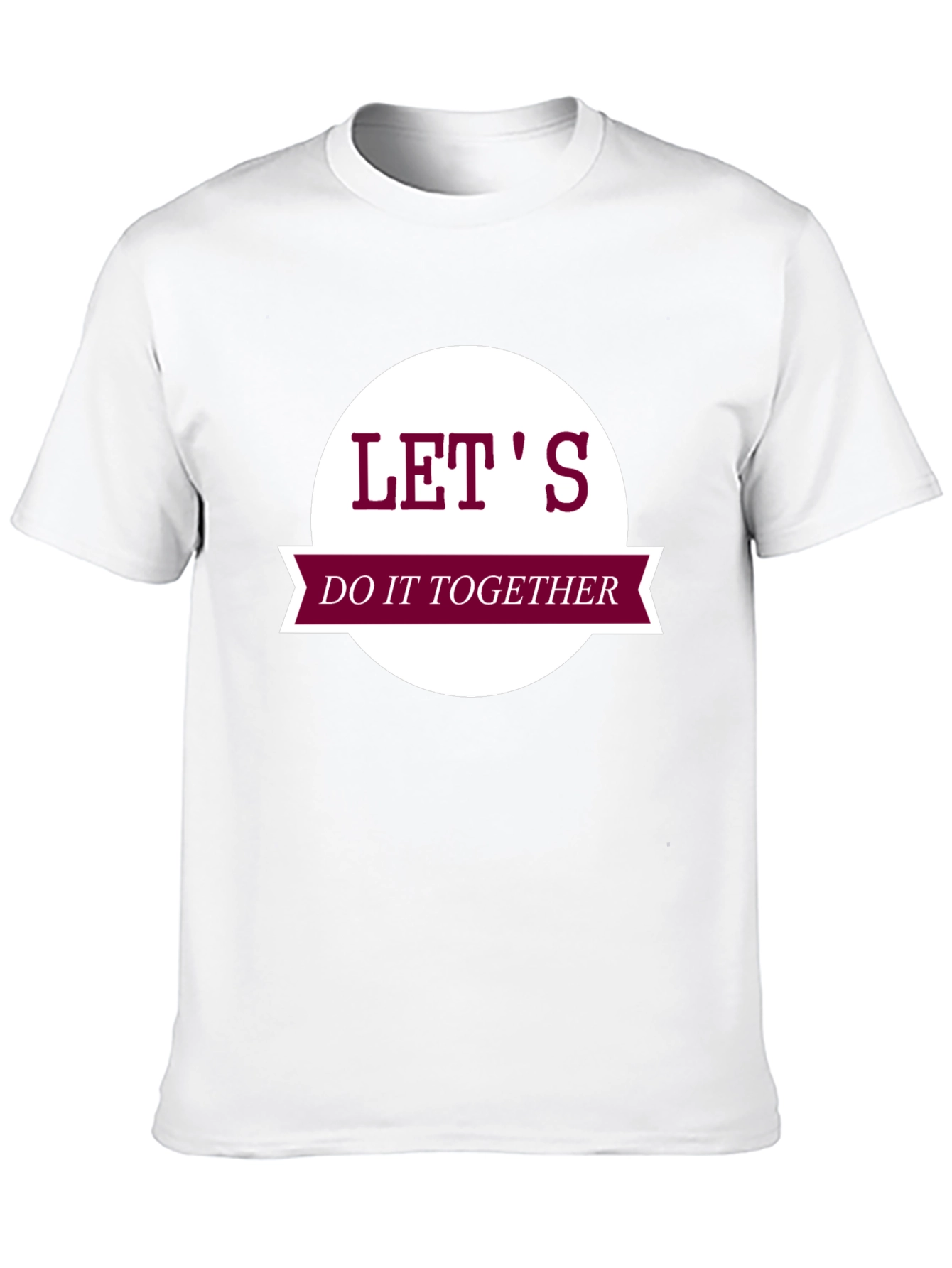 Black Let's Do It Together Graphic Tee view 10