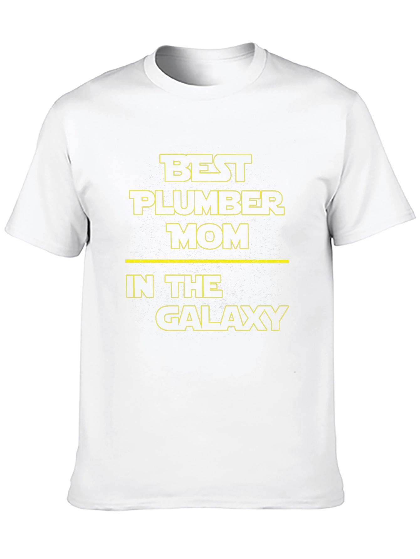 Black Best Plumber Mom in the Galaxy Black T-Shirt view 10