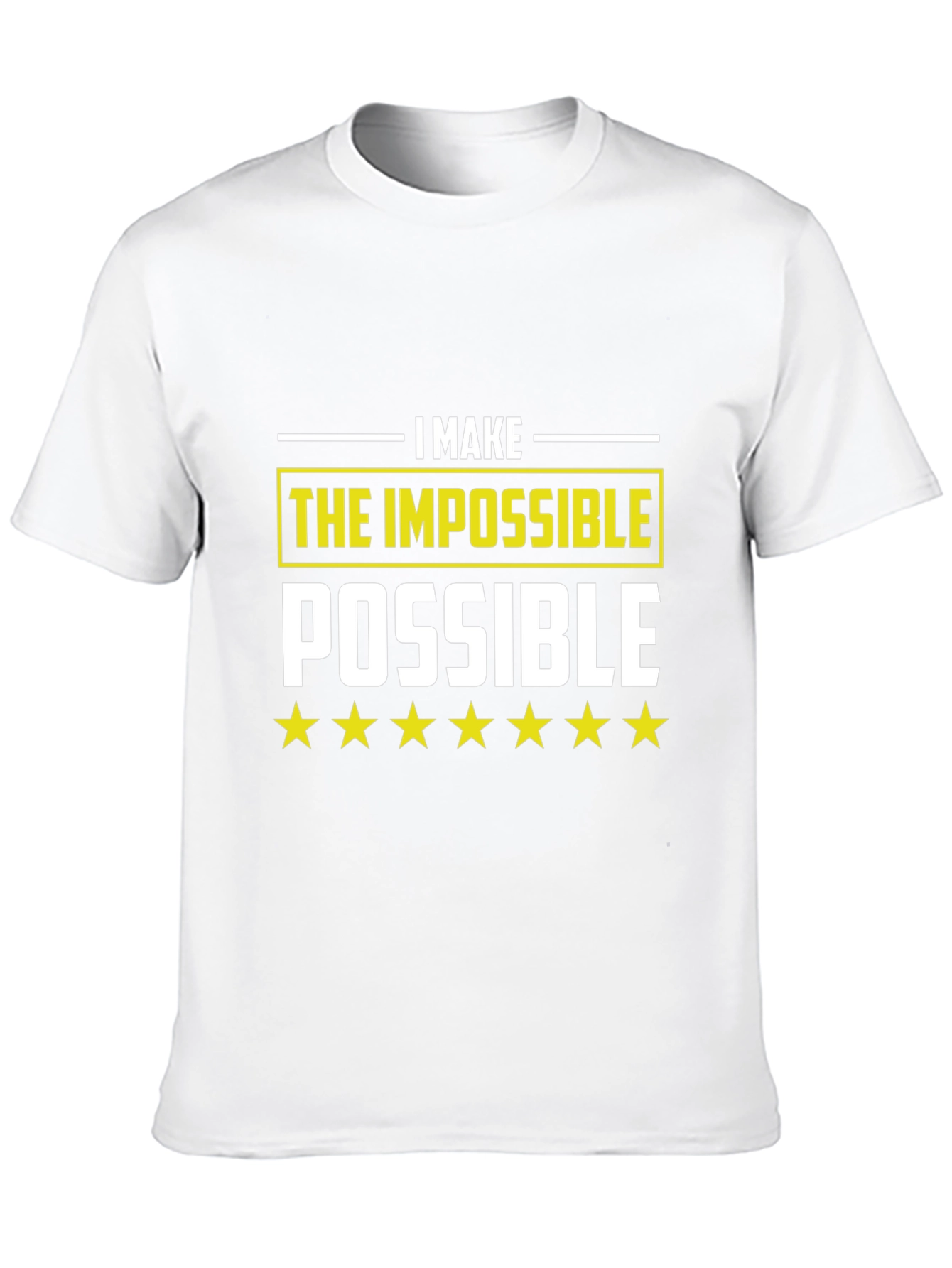 Black I Make The Impossible Possible Black T-Shirt view 10