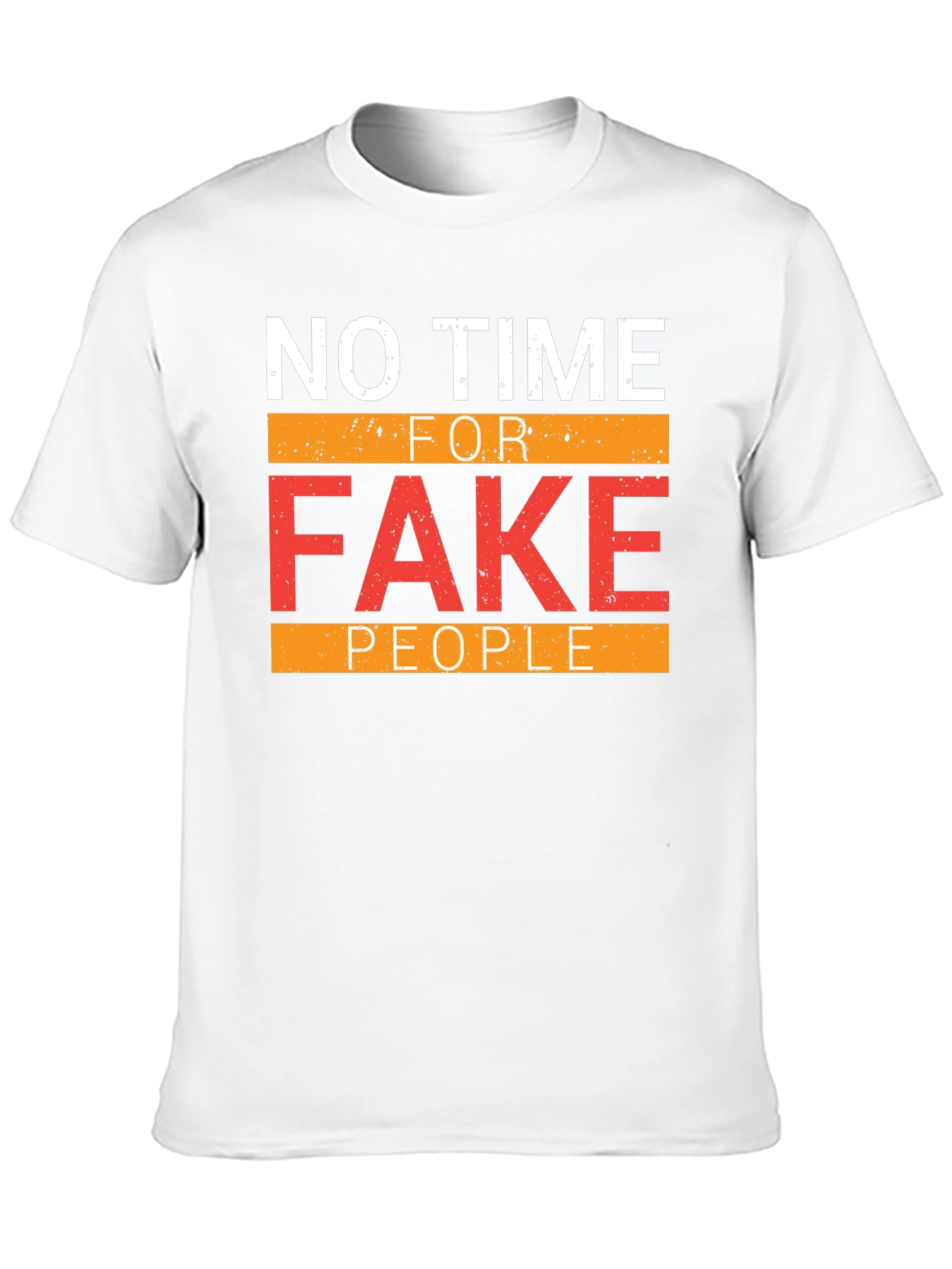 Black No Time For Fake People Graphic Tee view 10