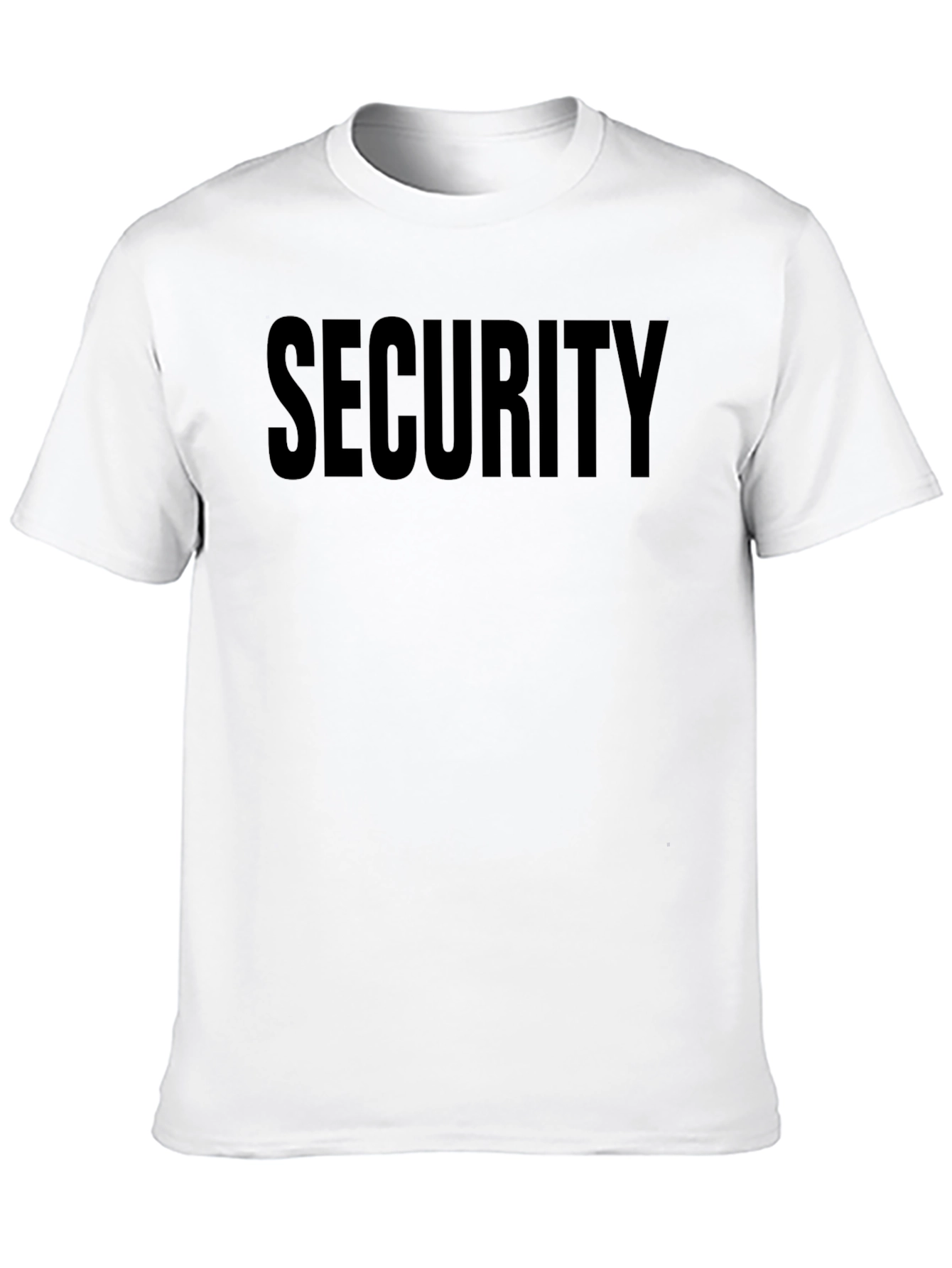 Black Security Print Black T-Shirt view 10