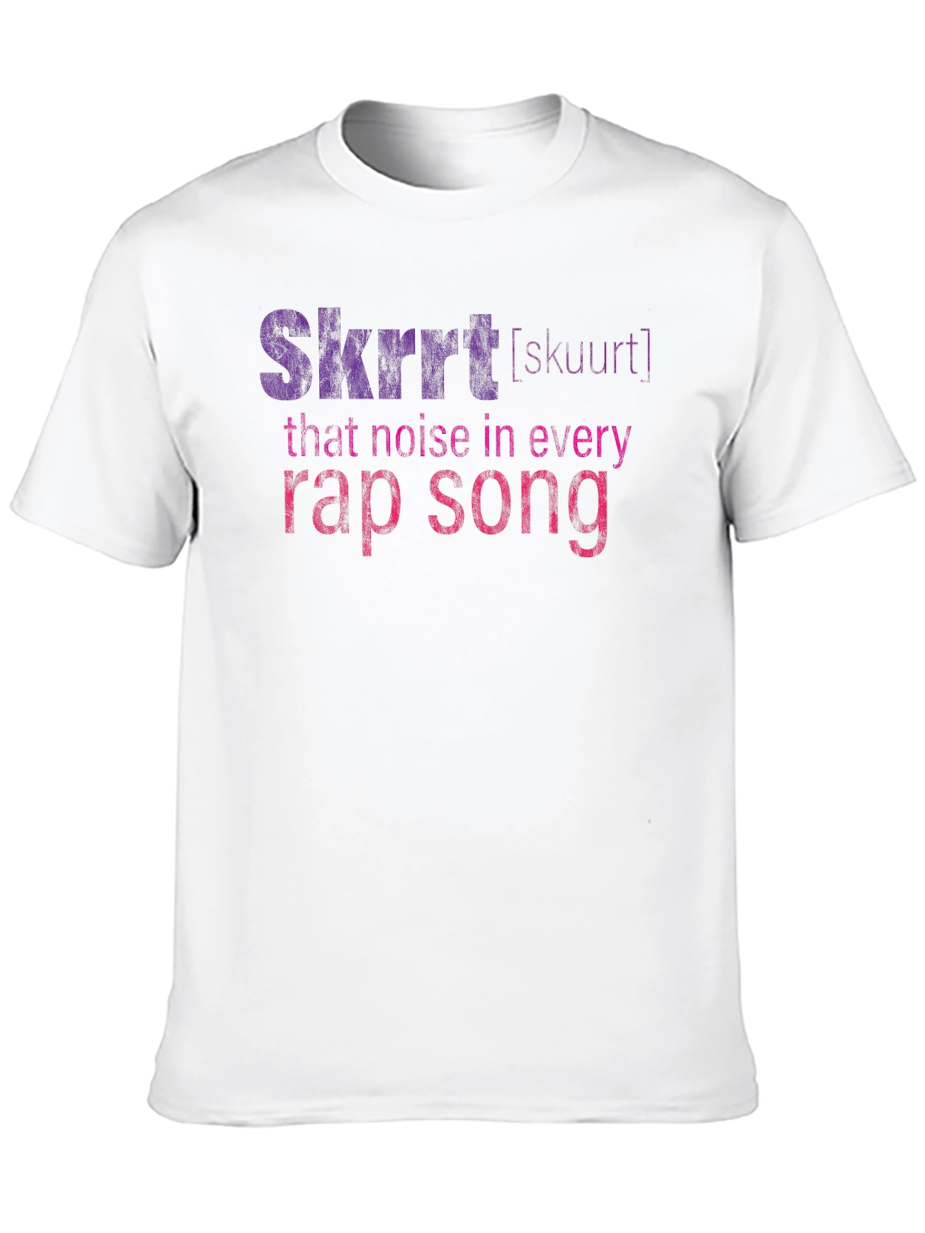 Black Skrrt Rap Song T-Shirt view 10