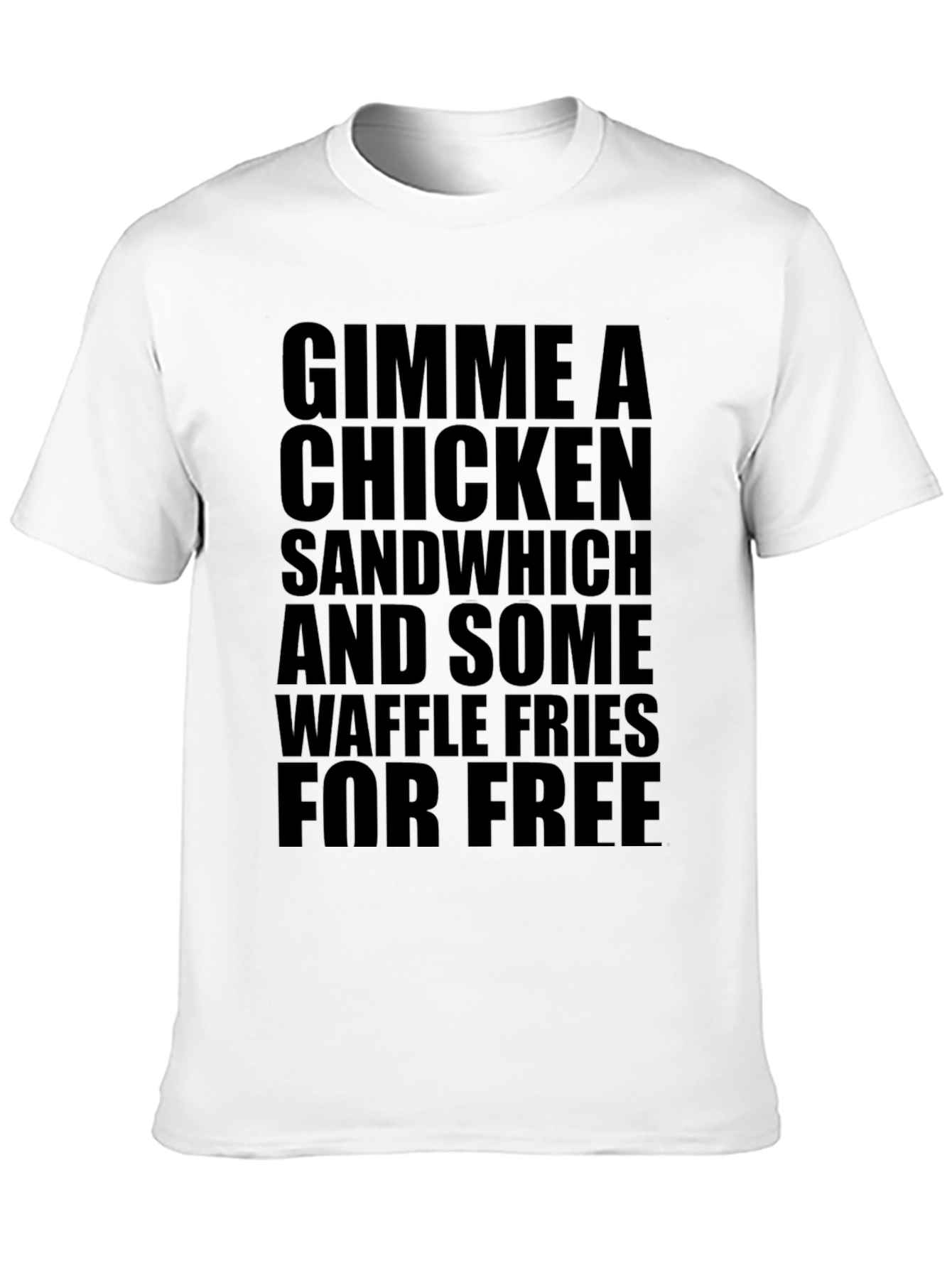 Black Gimme Chicken Sandwich T-Shirt view 10