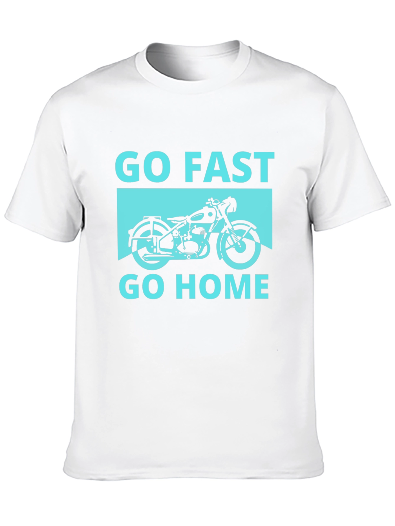 Black Go Fast Go Home Tee - Motorcycle Graphic T-Shirt view 10