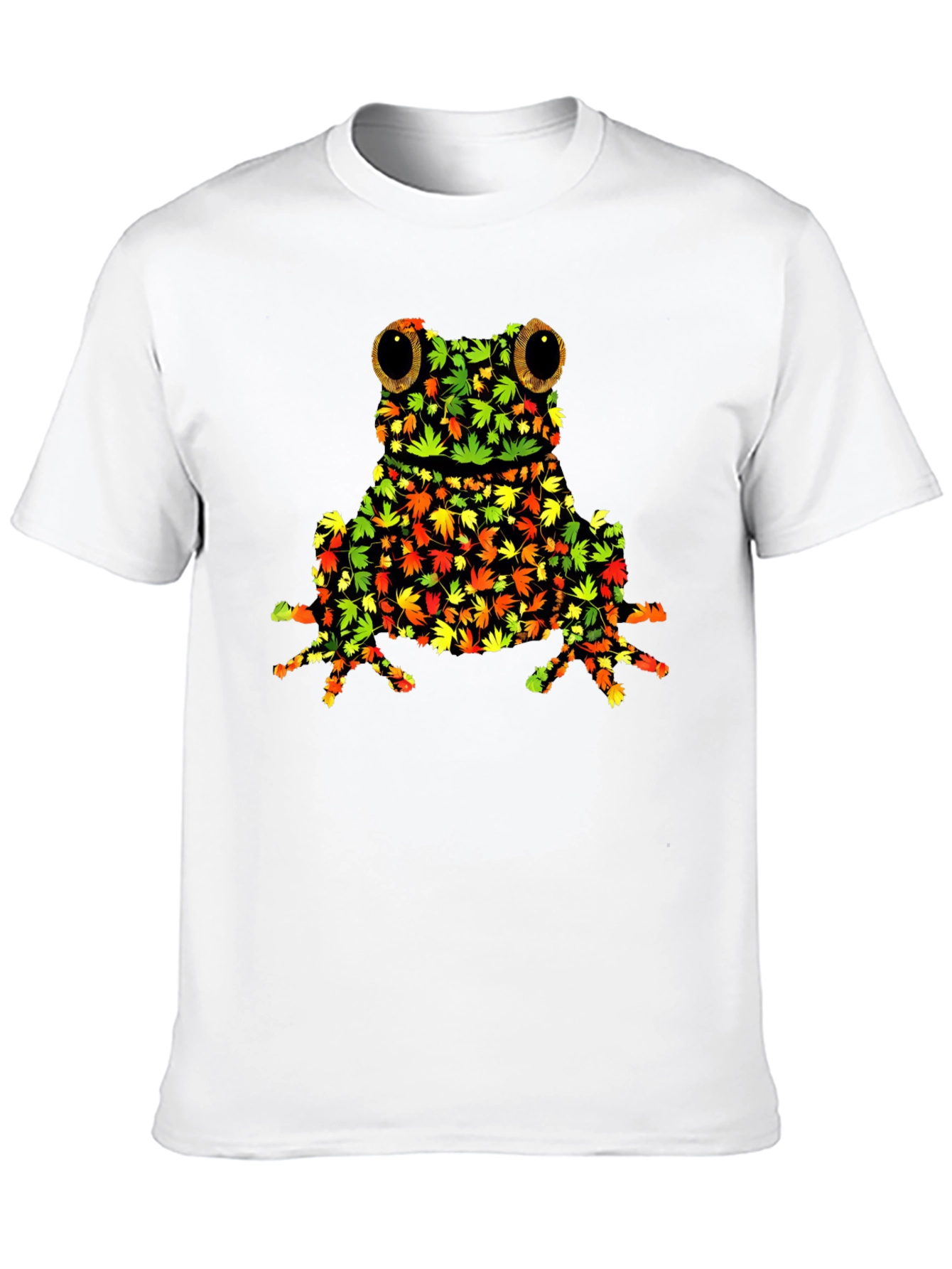 Black Frog Leaf Graphic T-Shirt - Nature Inspired Tee view 10