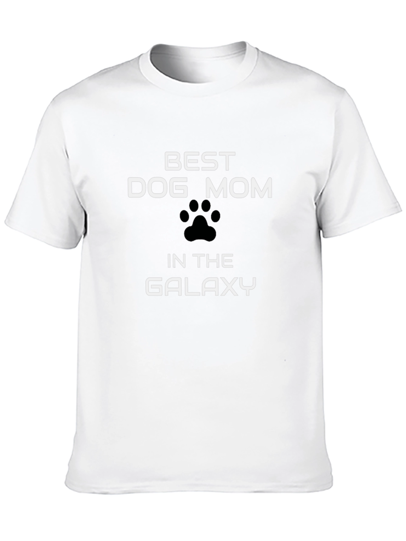 Black Best Dog Mom Galaxy Black T-Shirt view 10