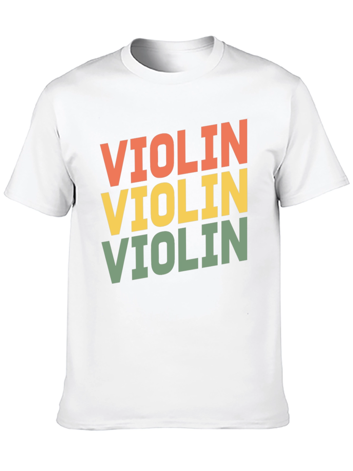 Black Retro Violin Graphic Tee view 10