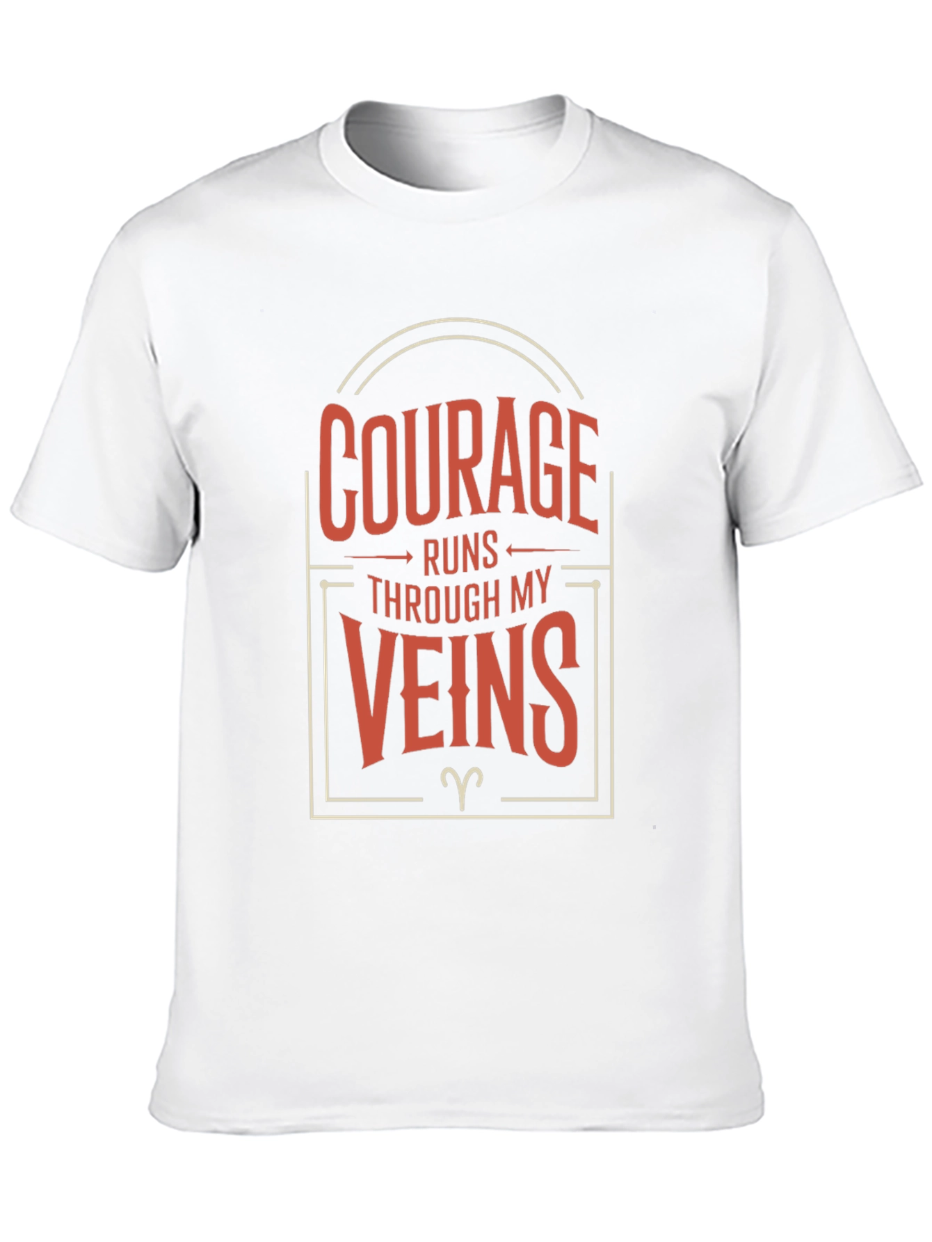 Black Courage Runs Through My Veins Graphic Tee view 10