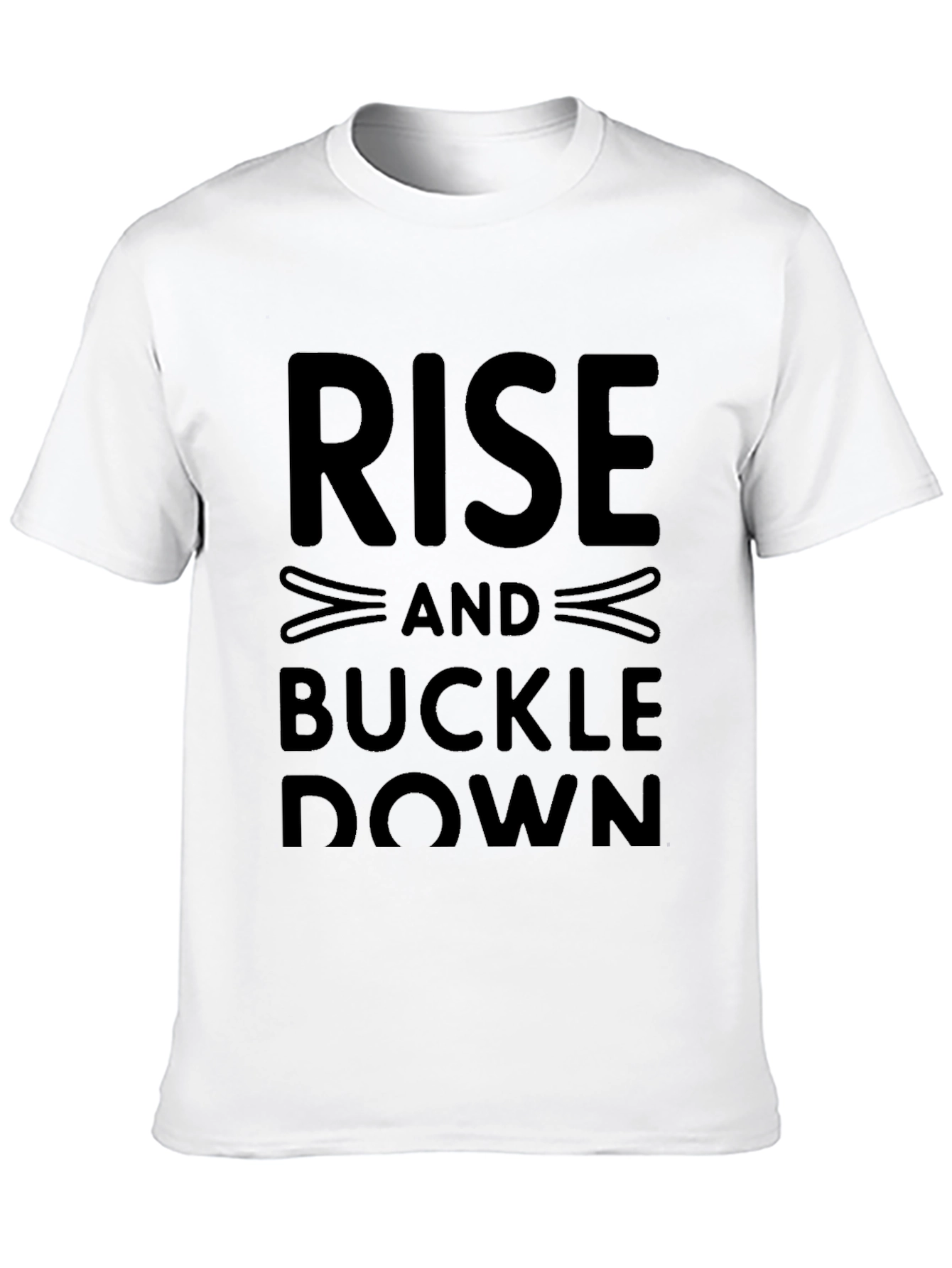 Black Rise and Buckle Down Graphic Tee - Black view 10