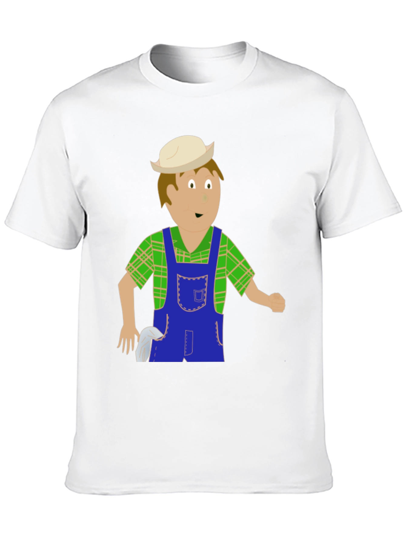 Black Cartoon Farmer Graphic Tee view 10