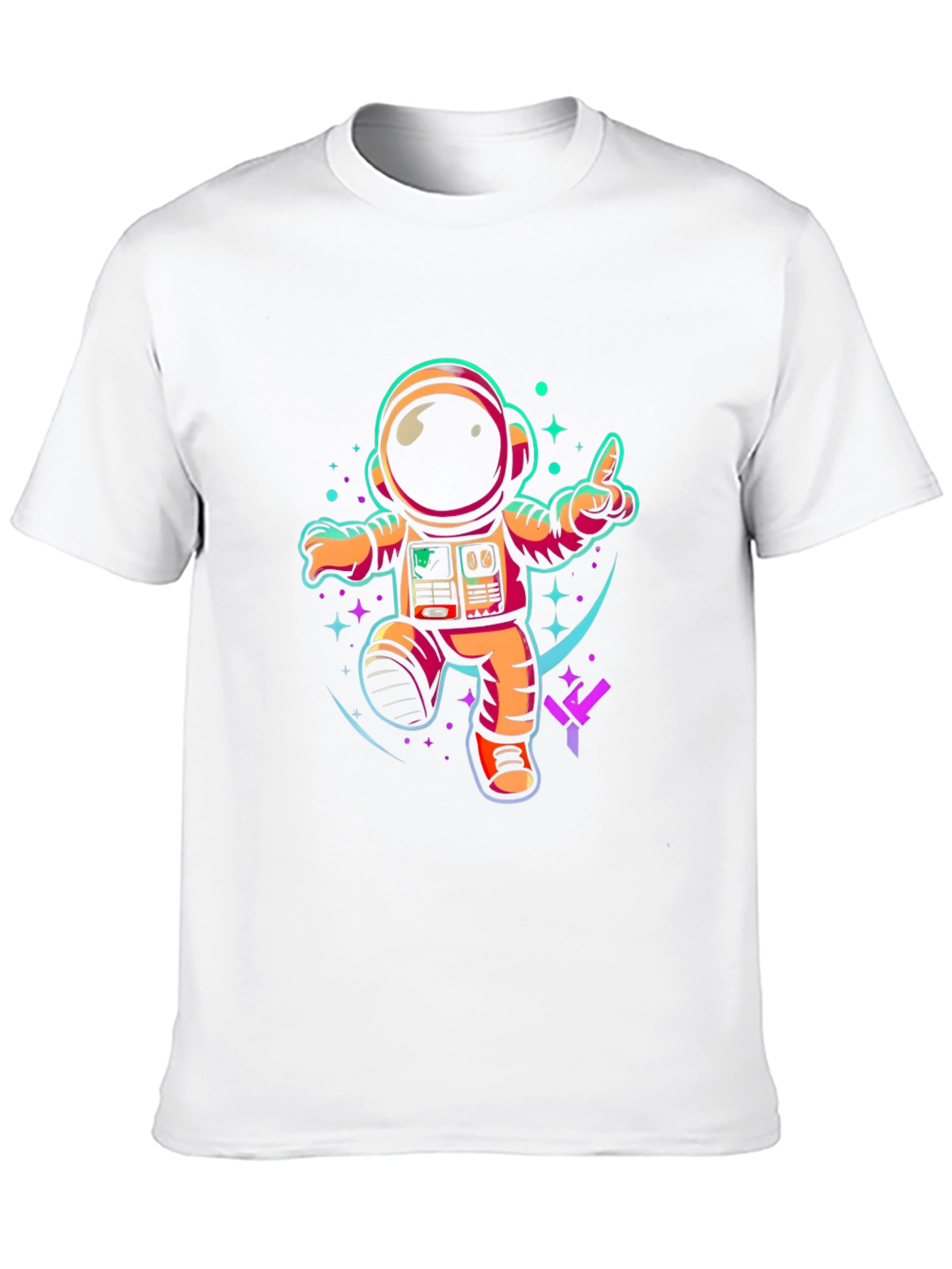 Black Astronaut Graphic T-Shirt - Cool Space Design view 10