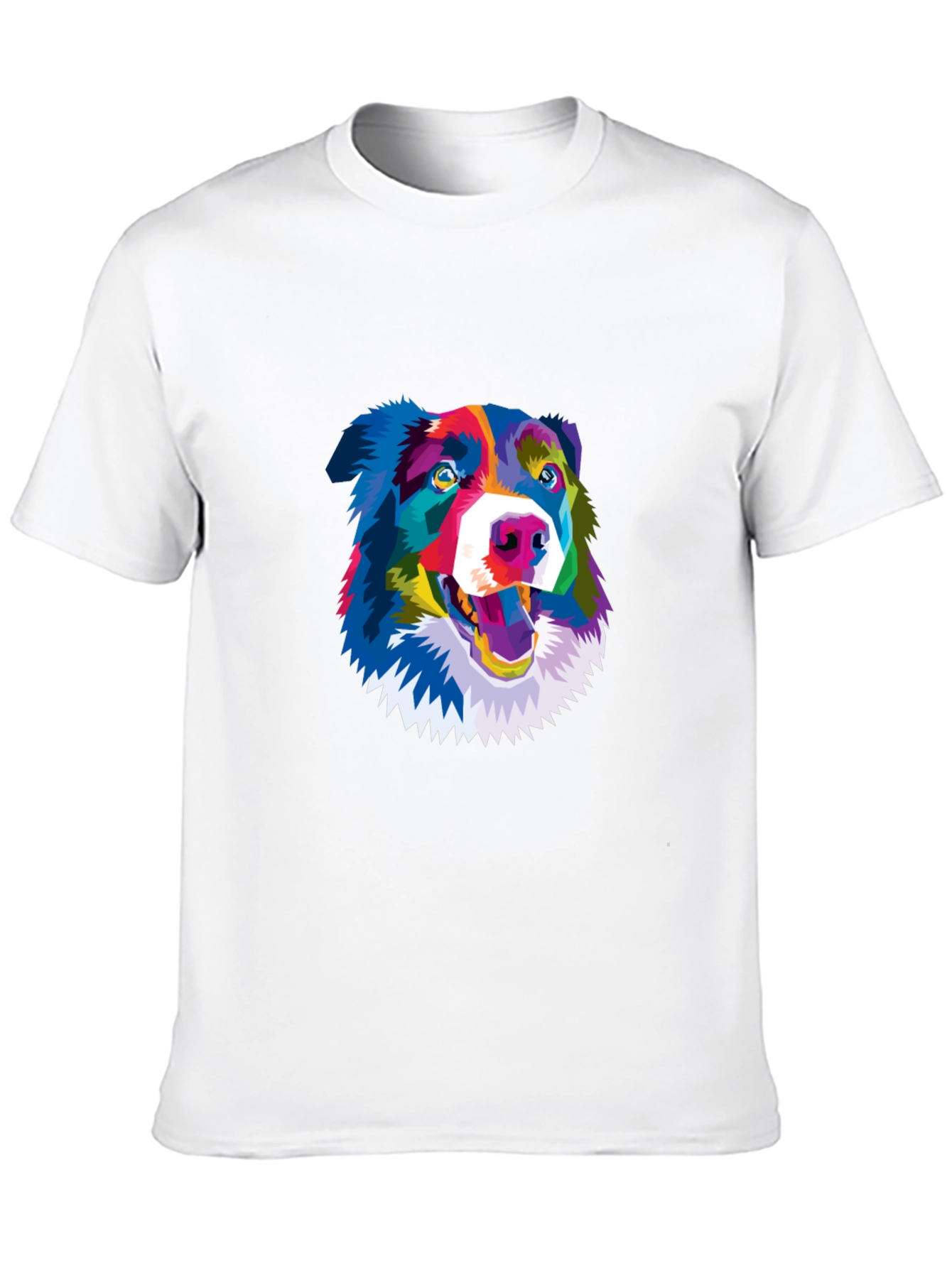 Black Colorful Dog Graphic Tee - Stylish Comfort view 10