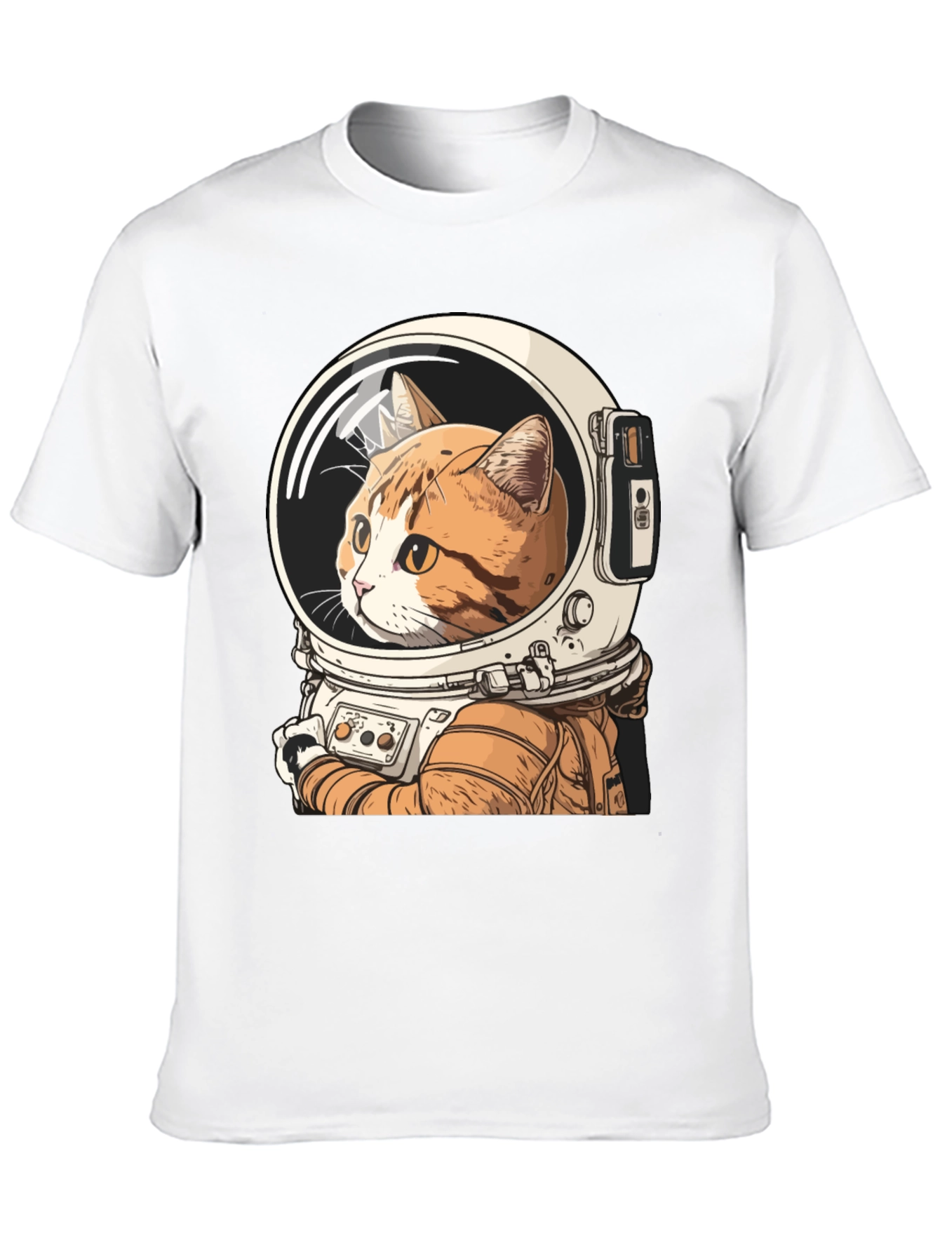 Black Cat Astronaut Graphic T-Shirt view 10