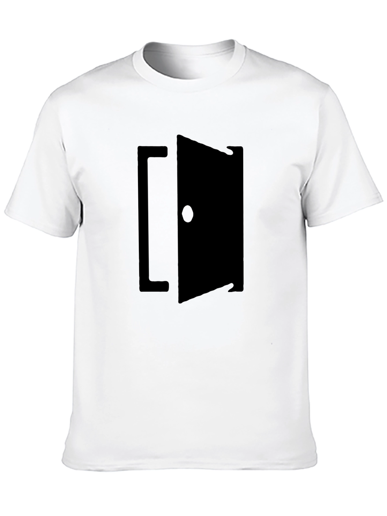 Black Open Door Graphic Tee - Black view 10