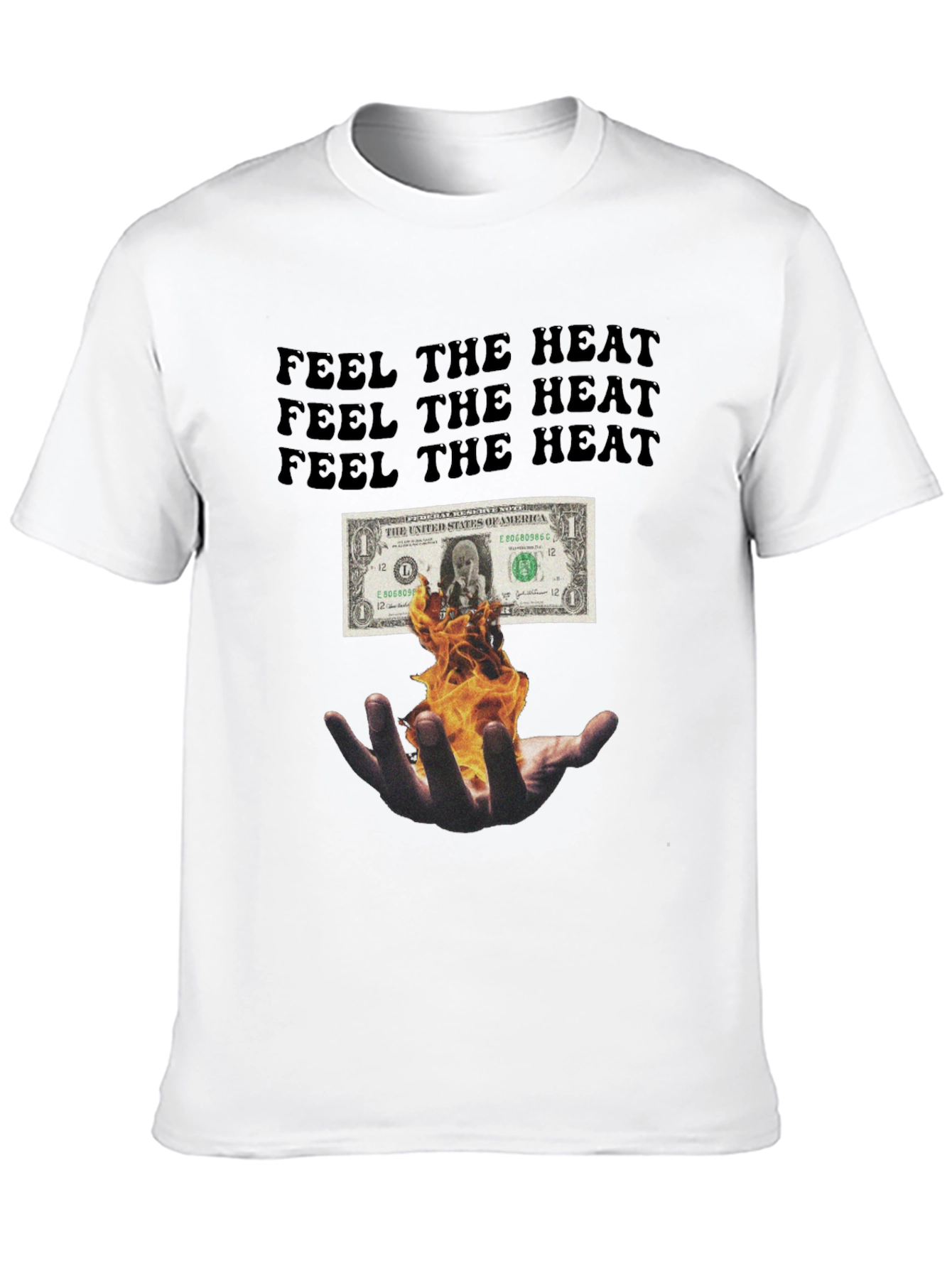 Black Feel the Heat Graphic Tee - Black view 10