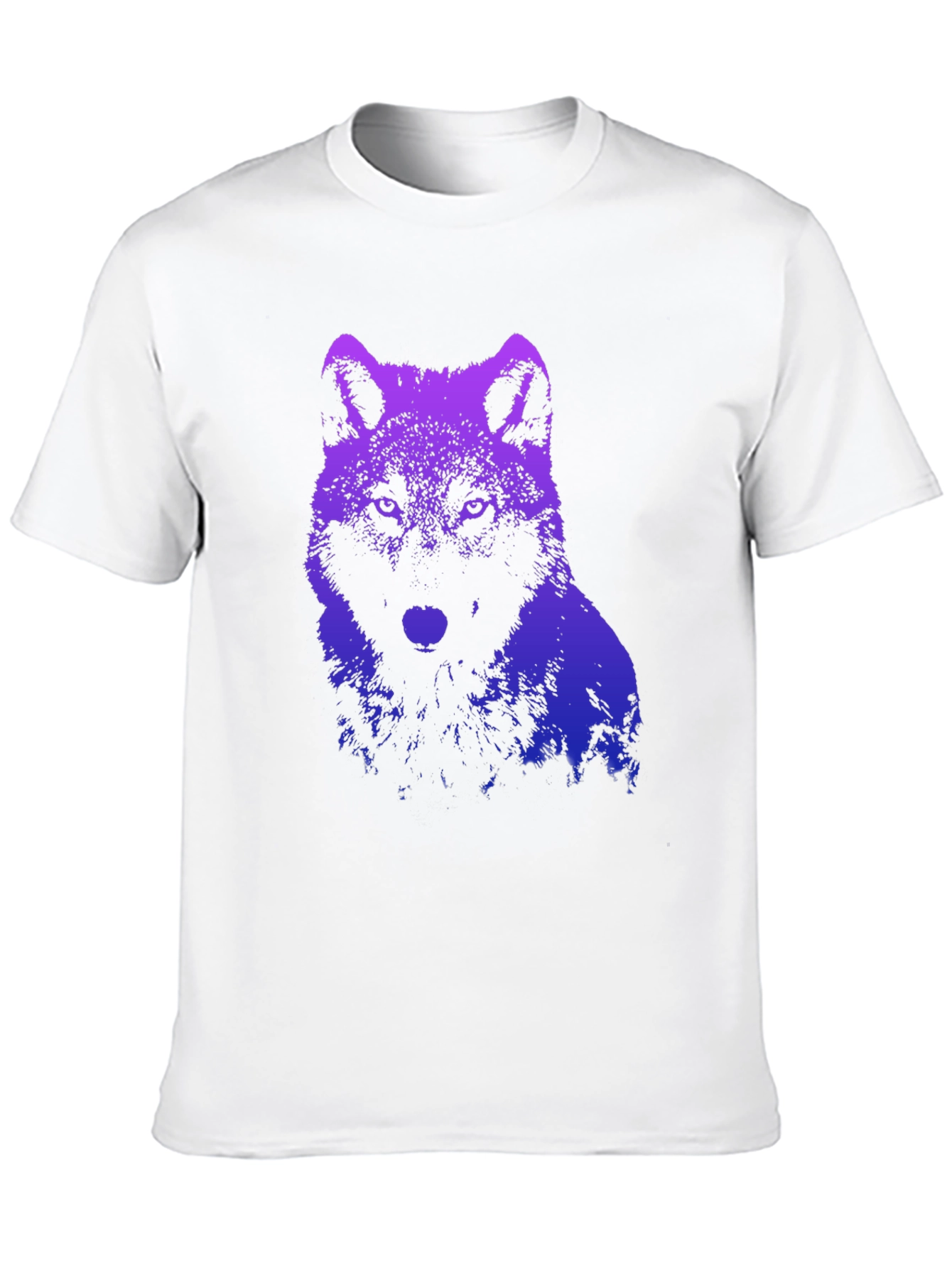 Black Wolf Graphic T-Shirt - Gradient Design view 10