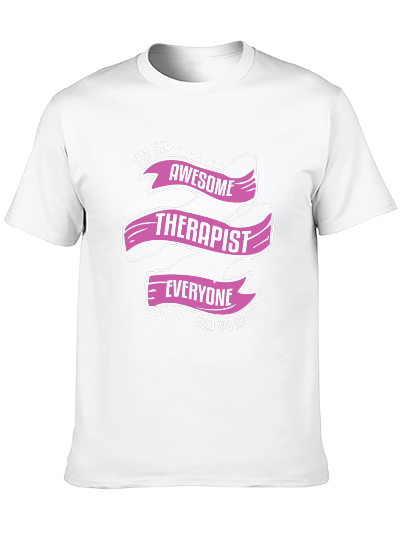 Black Awesome Therapist Graphic Tee view 10