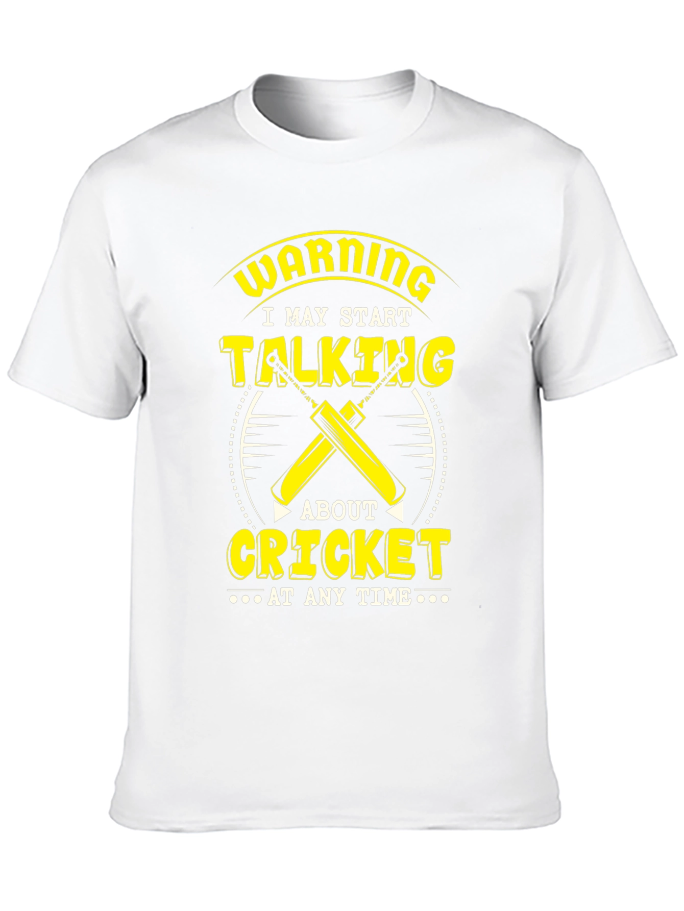 Black Warning Cricket T-Shirt view 10