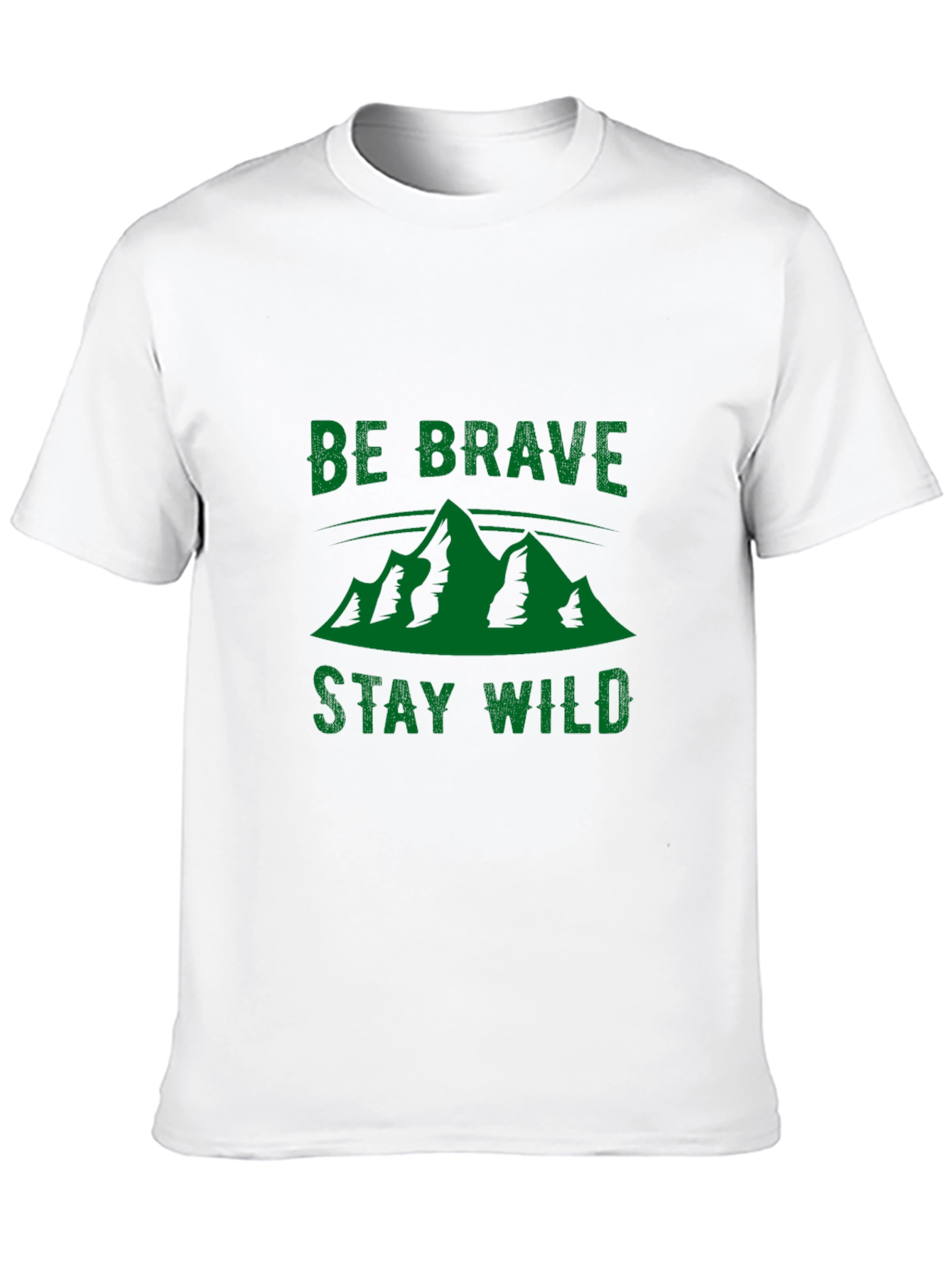 Black Be Brave Stay Wild Black Graphic Tee view 10