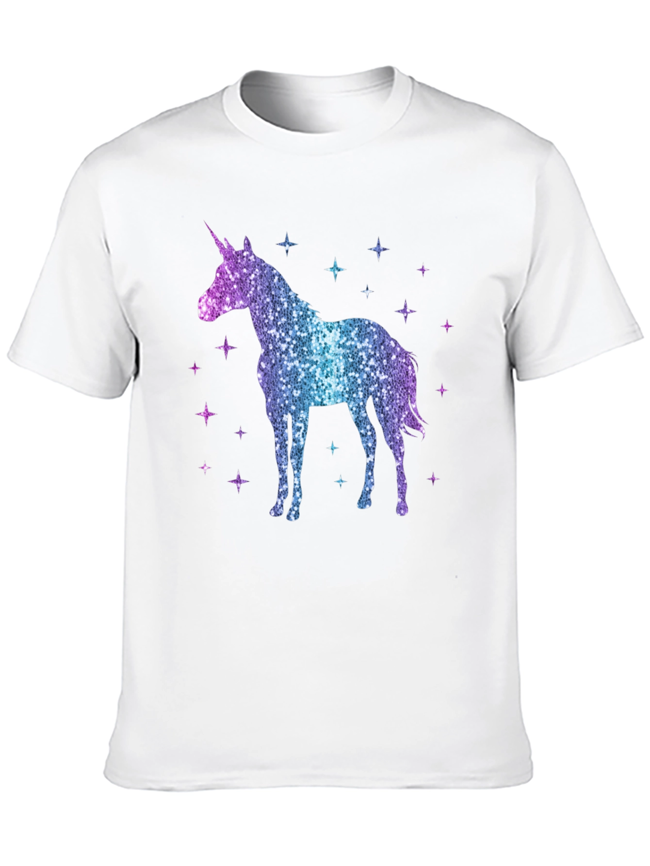 Black Sparkly Unicorn Graphic Tee - Magical Style view 10
