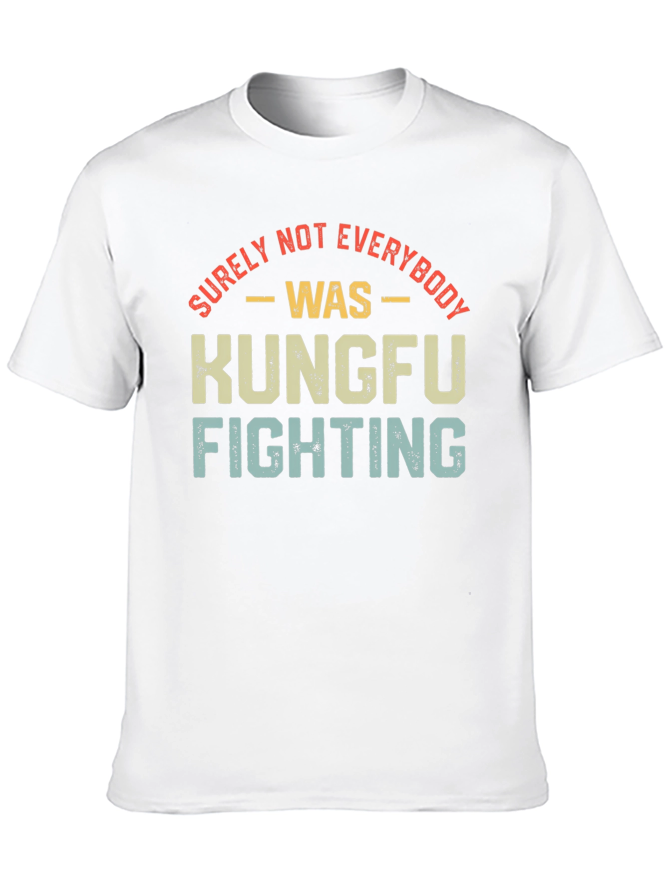 Black Kung Fu Fighting Retro T-Shirt view 10