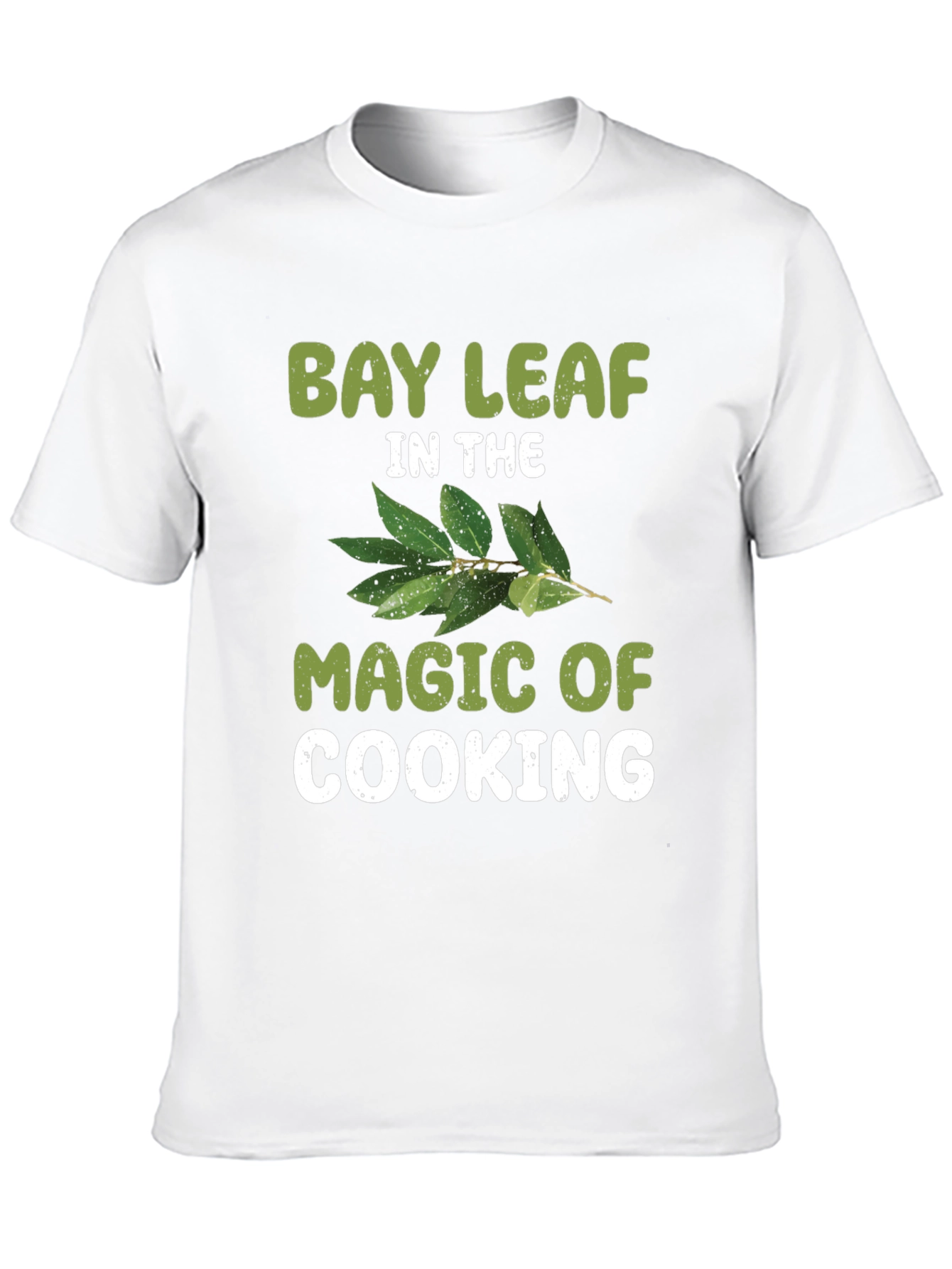 Black Bay Leaf Cooking Magic T-Shirt view 10