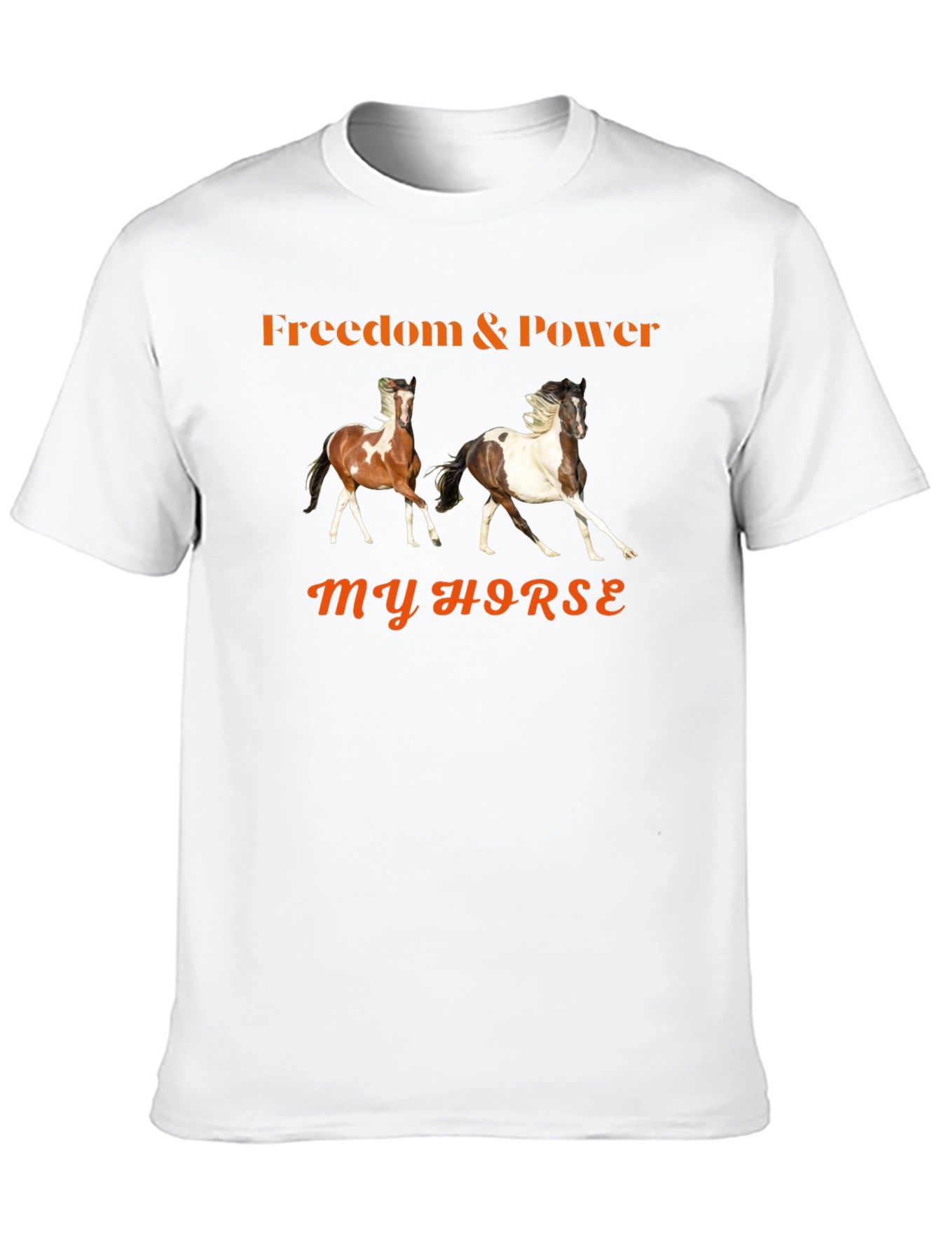 Black Freedom & Power Horse Graphic T-Shirt view 10