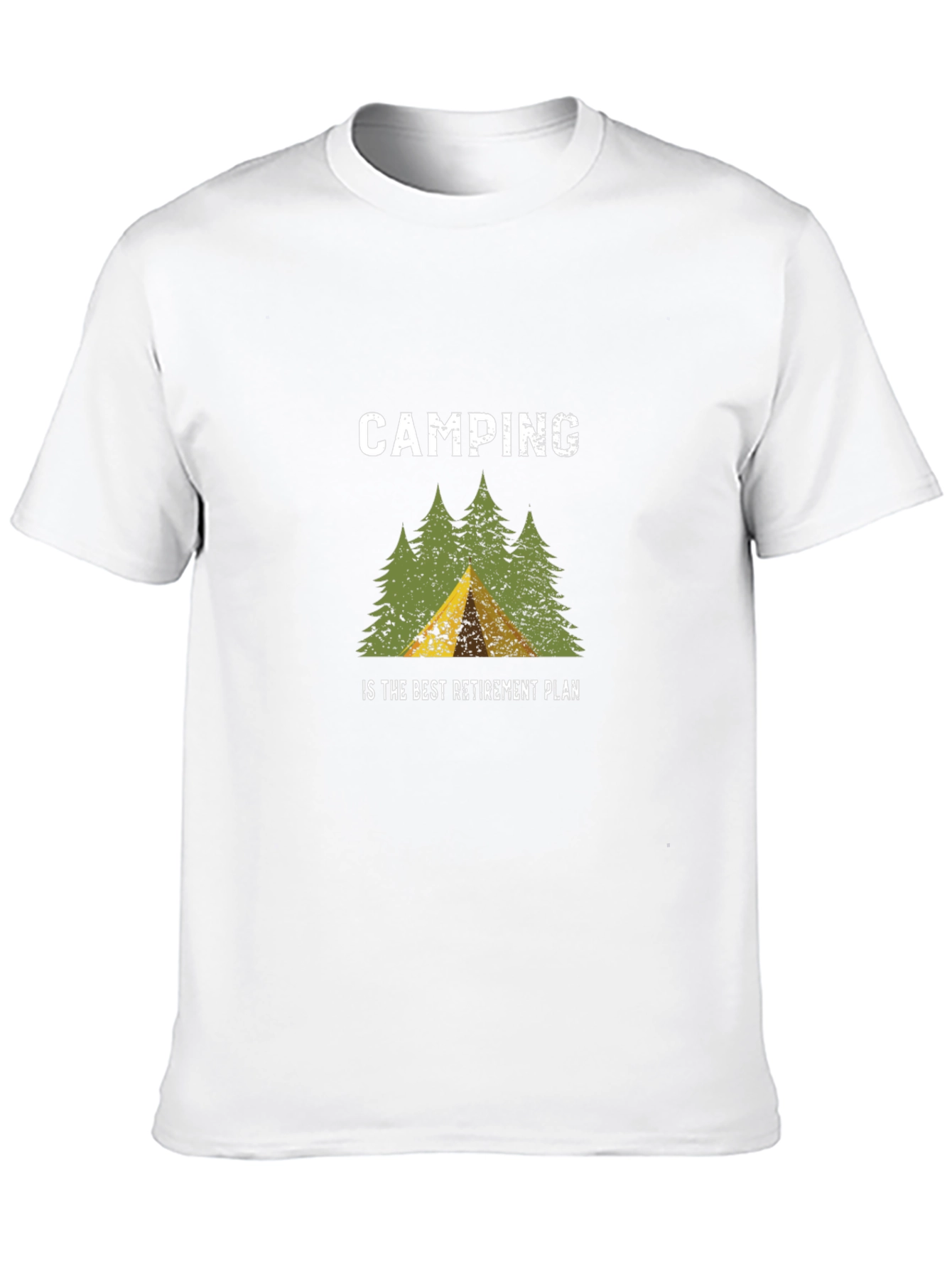 Black Camping Retirement Plan T-Shirt view 10