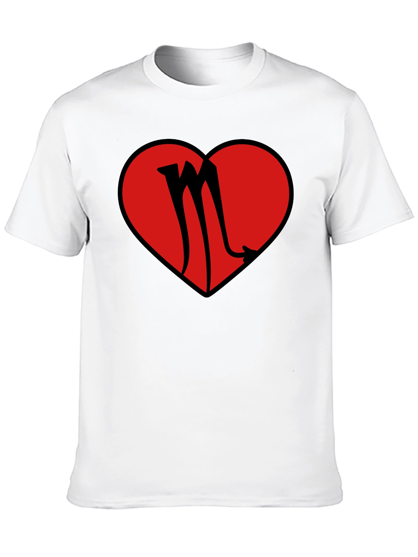 Black Scorpio Heart Graphic T-Shirt view 10